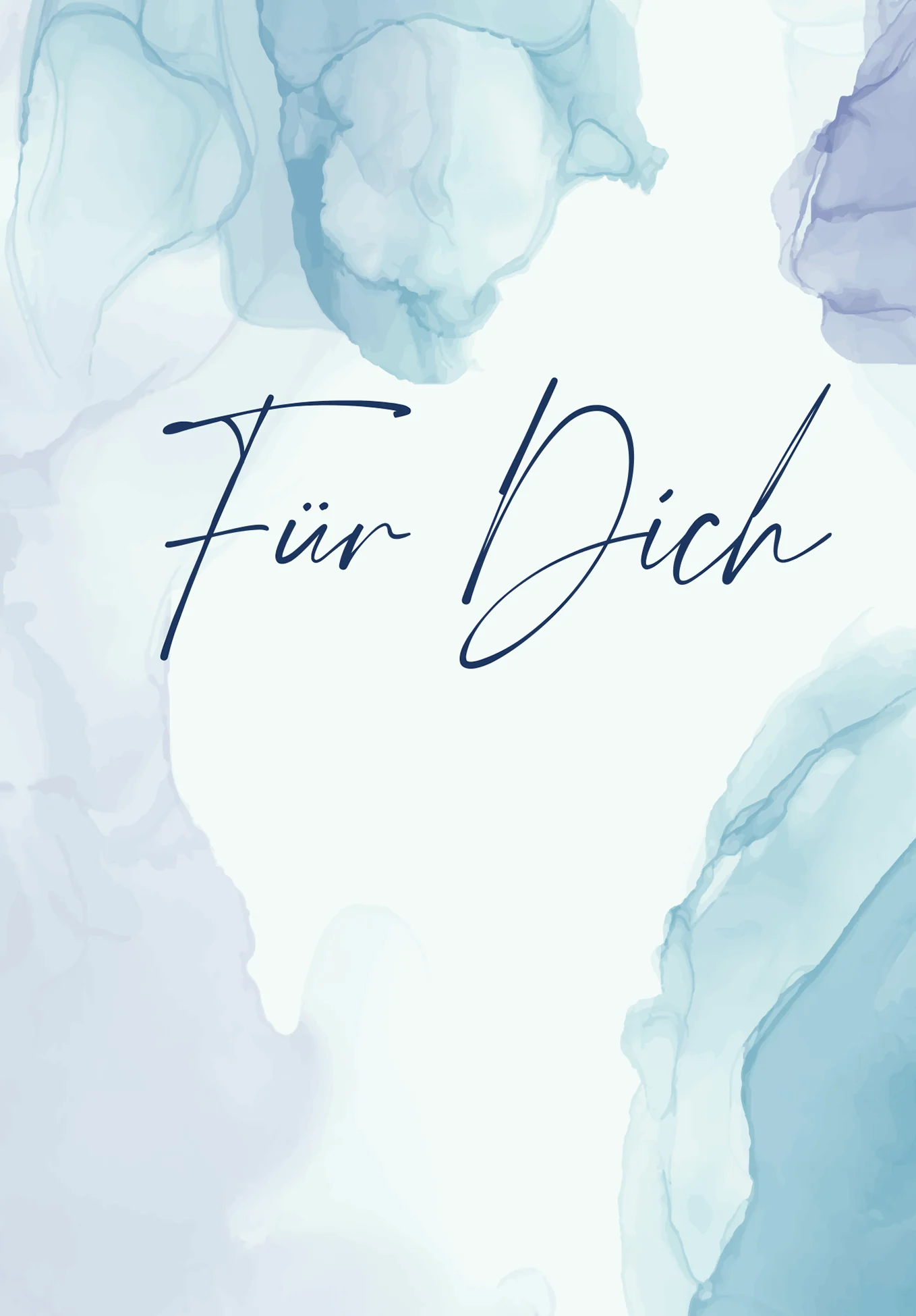 Für Dich - Aquarell Blau PDF - Image 2