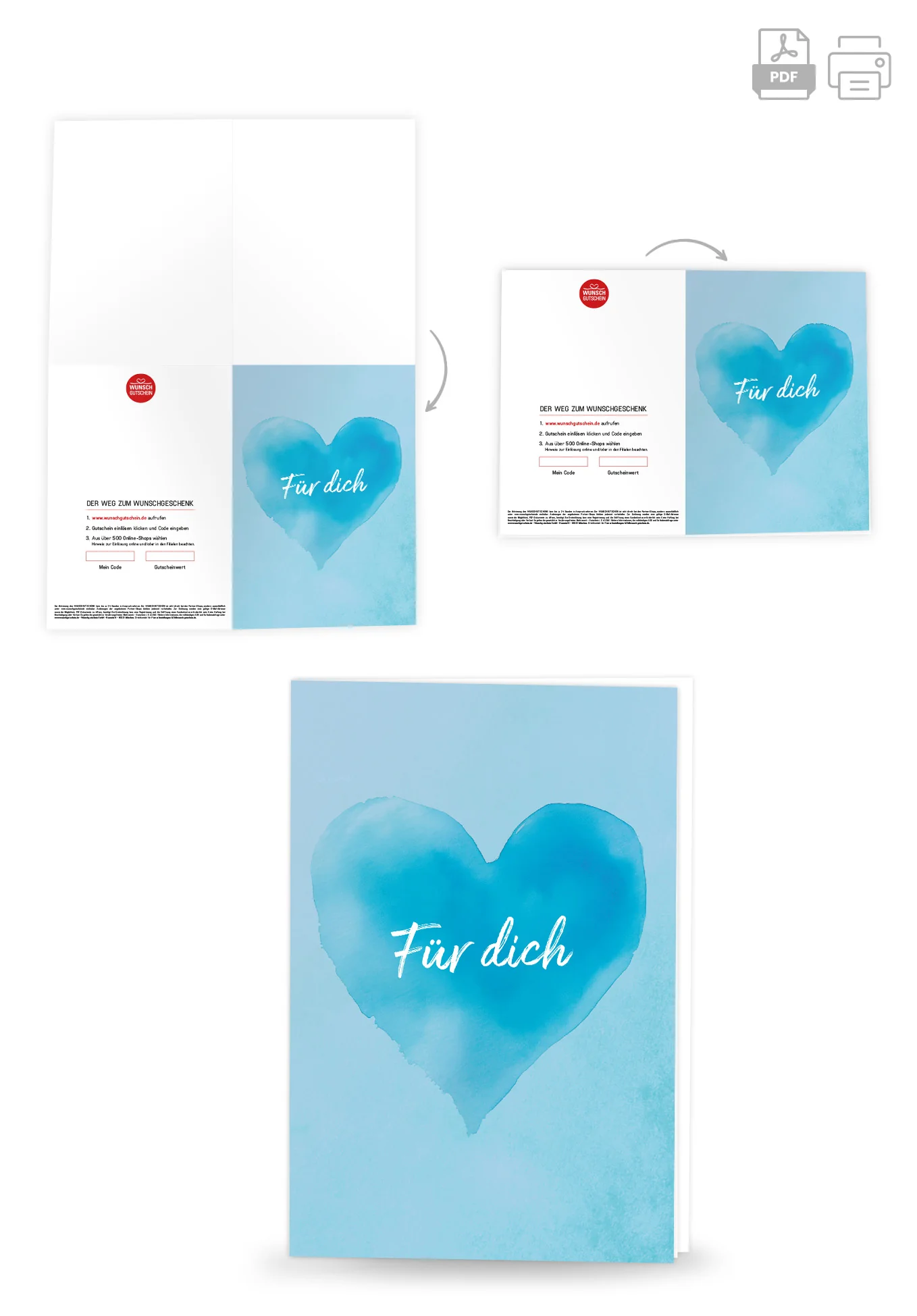Für dich - Herz Blau PDF - Image 4
