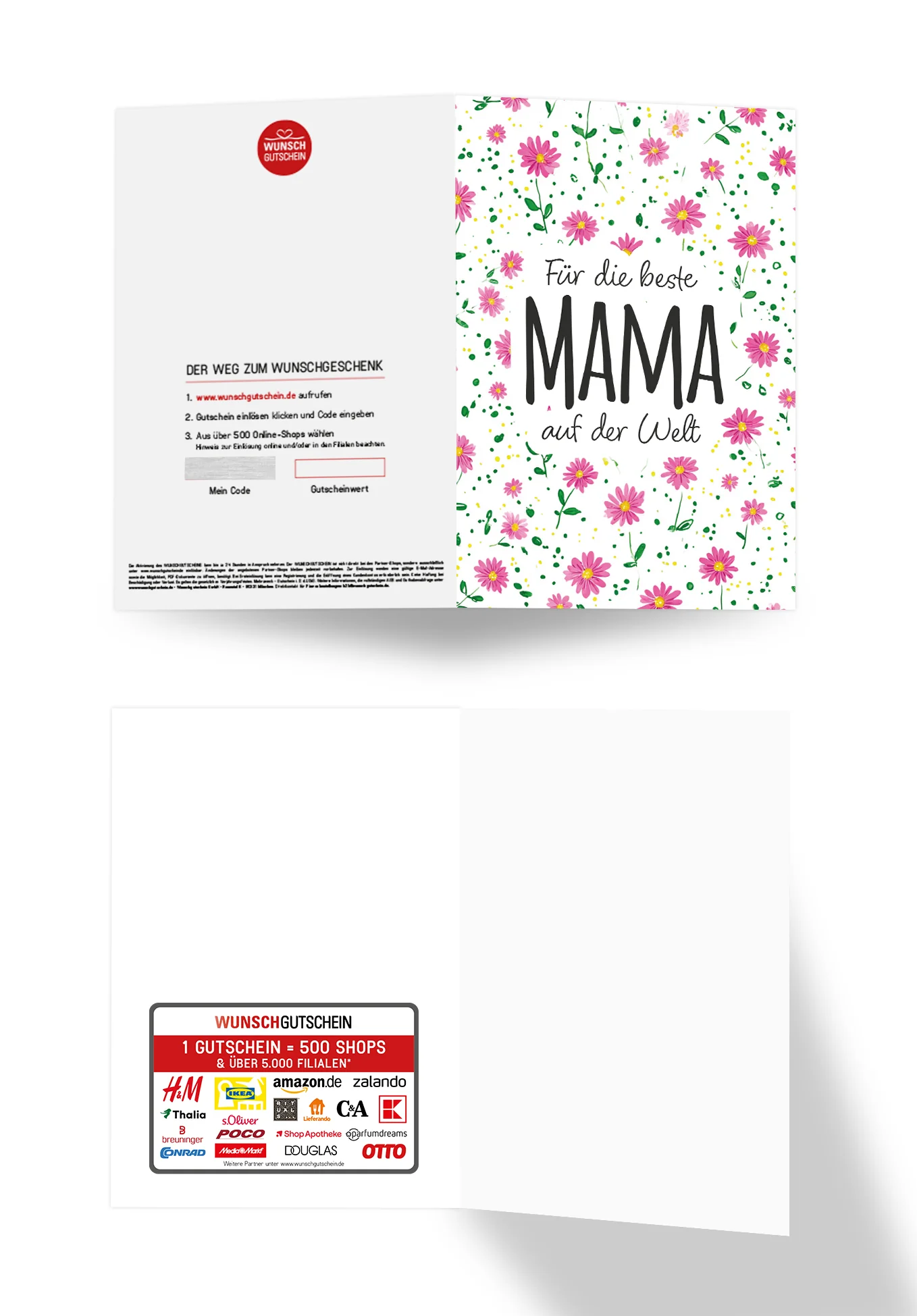Für die beste Mama auf der Welt - Blumenmuster PDF - Image 3