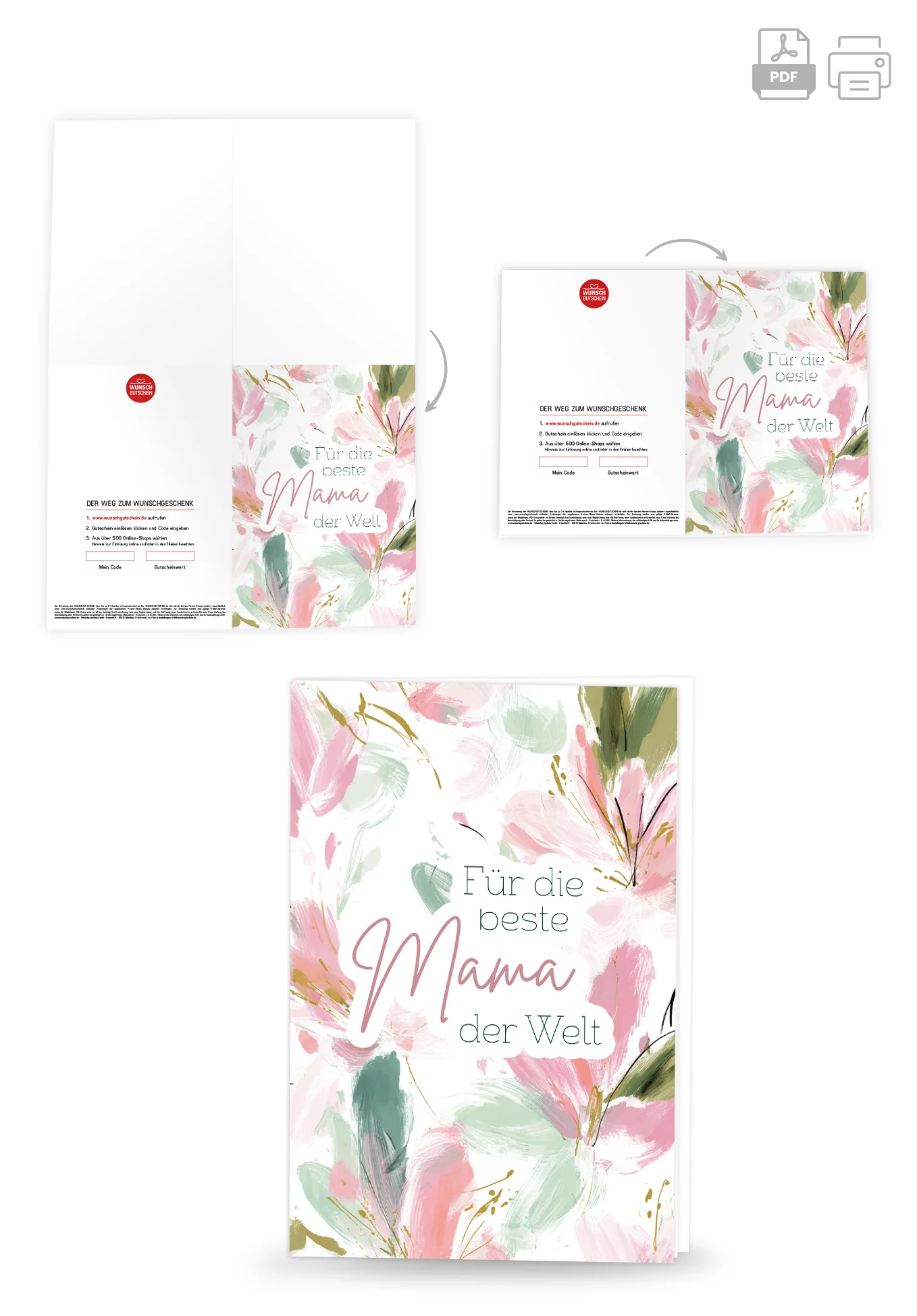 Für die beste Mama - Blumenmuster - Image 4
