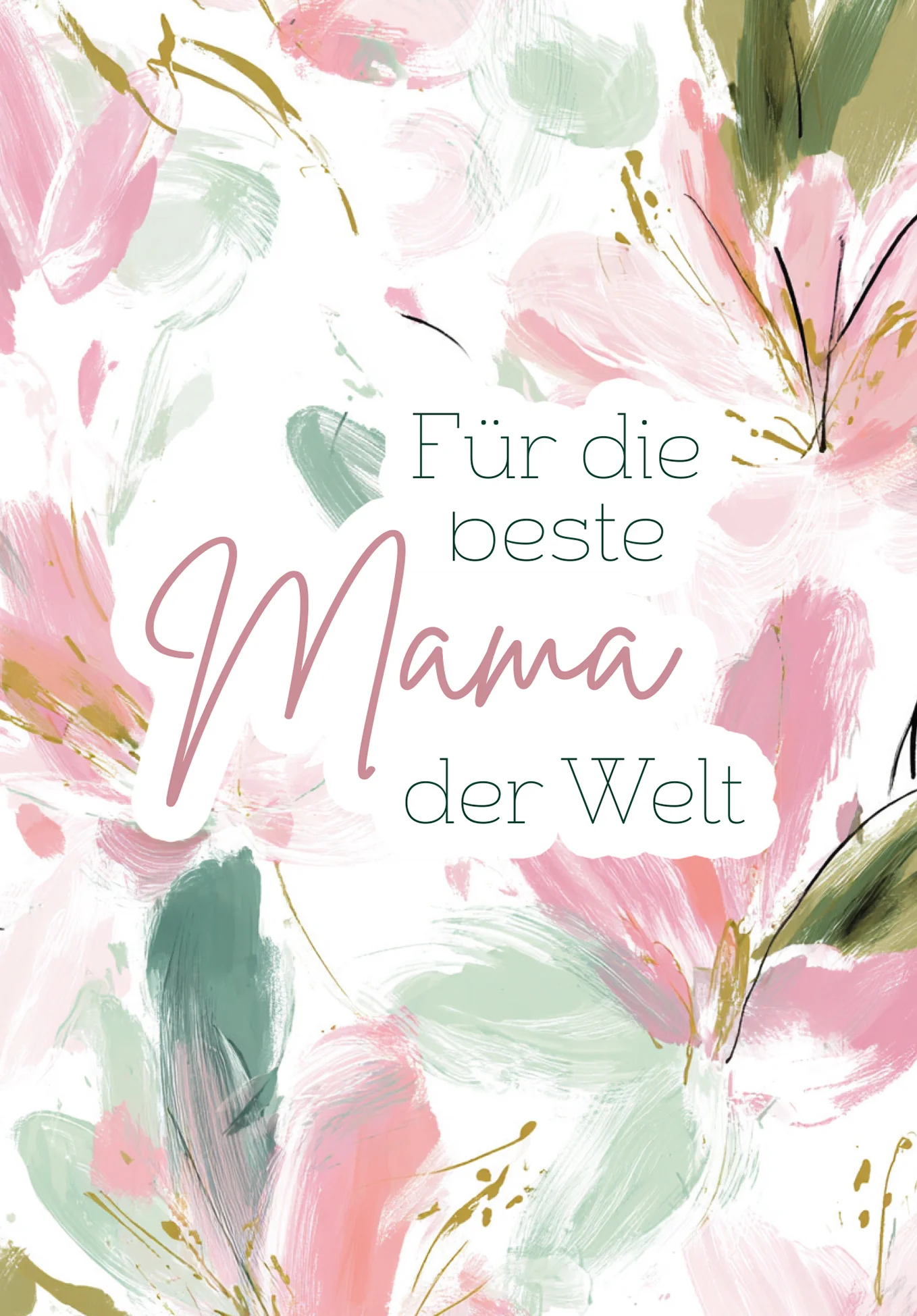 Für die beste Mama - Blumenmuster PDF - Image 2