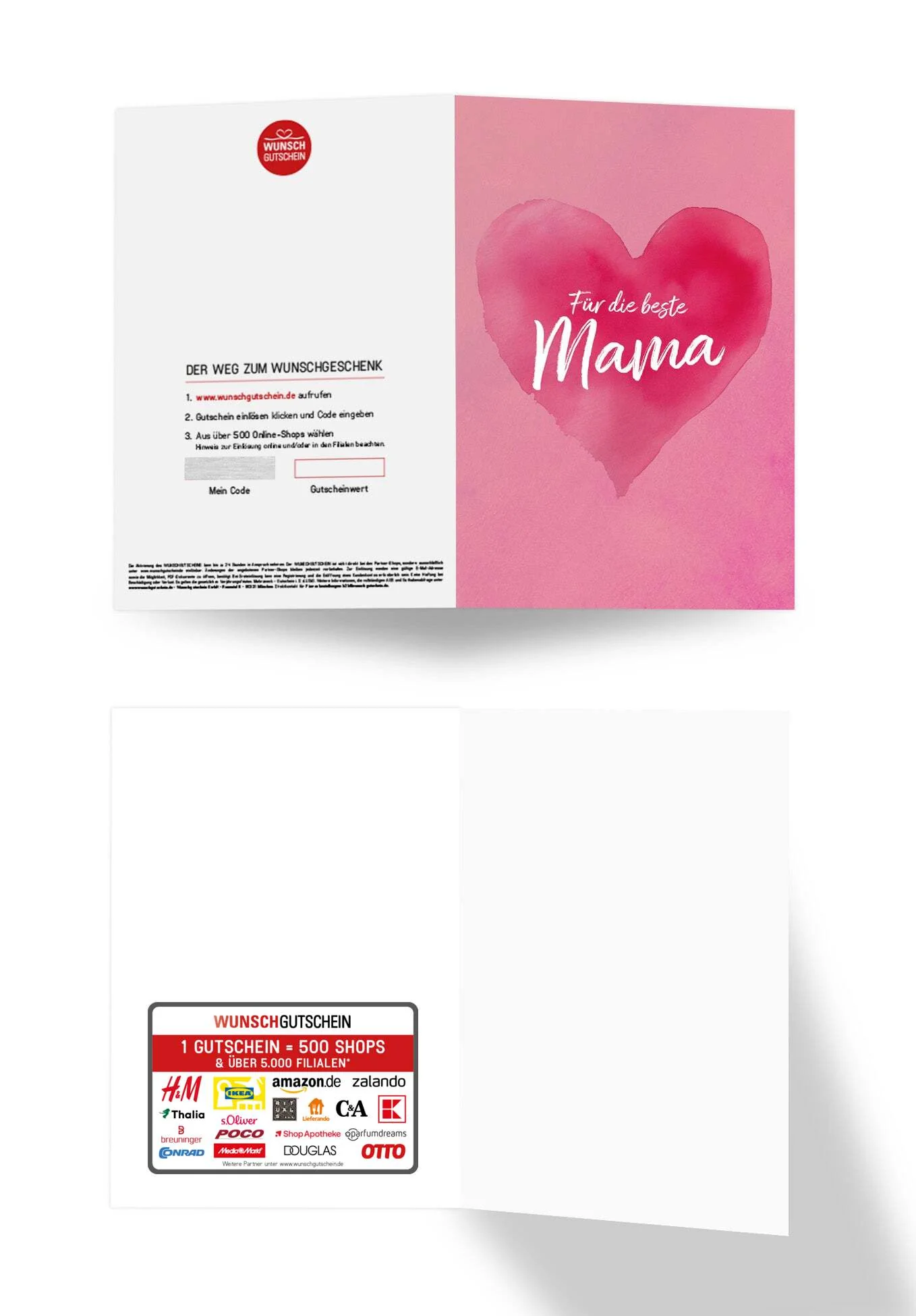 Für die beste Mama - Herz Pink PDF - Image 3
