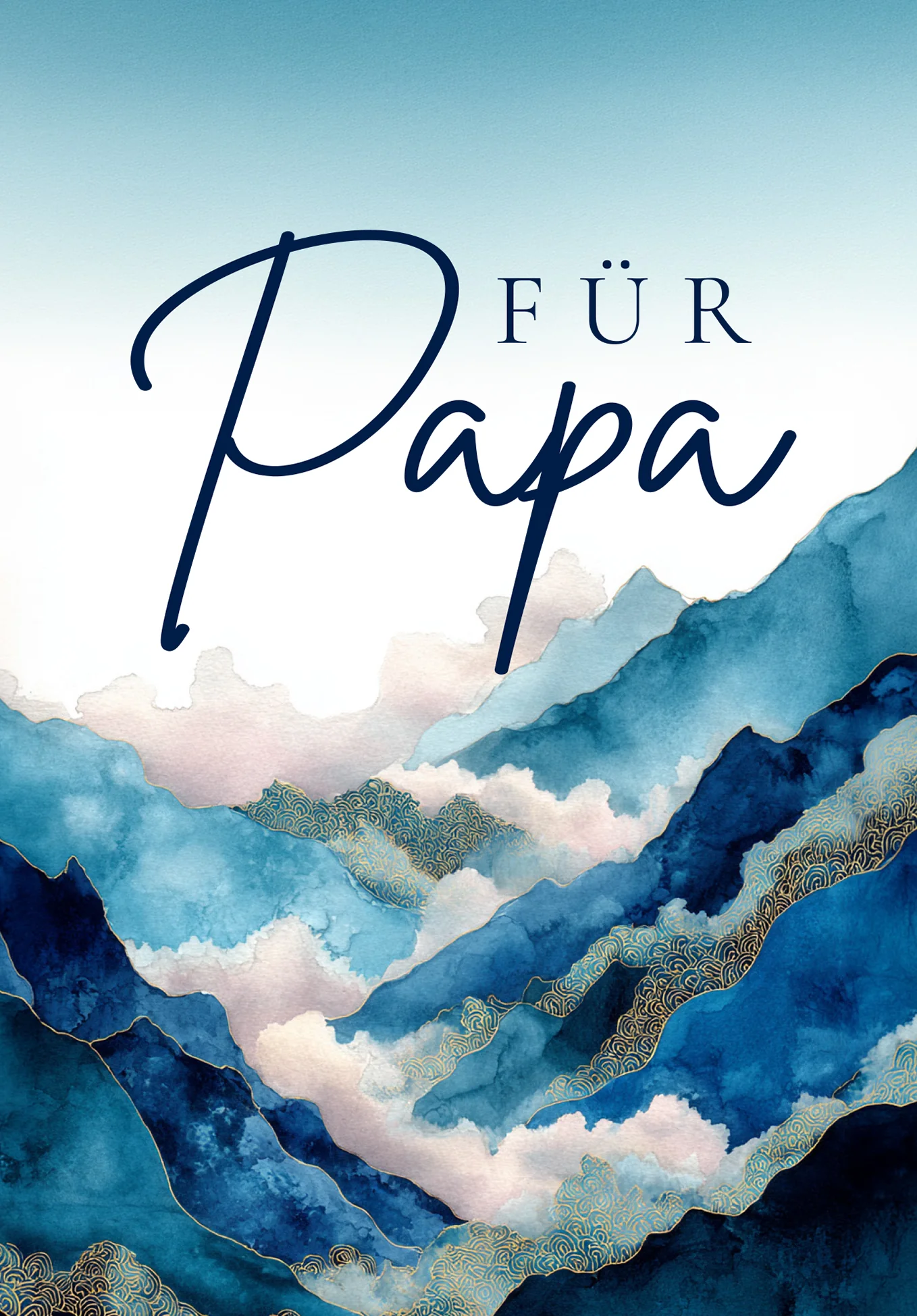 Für Papa - Berge Blau - Image 2