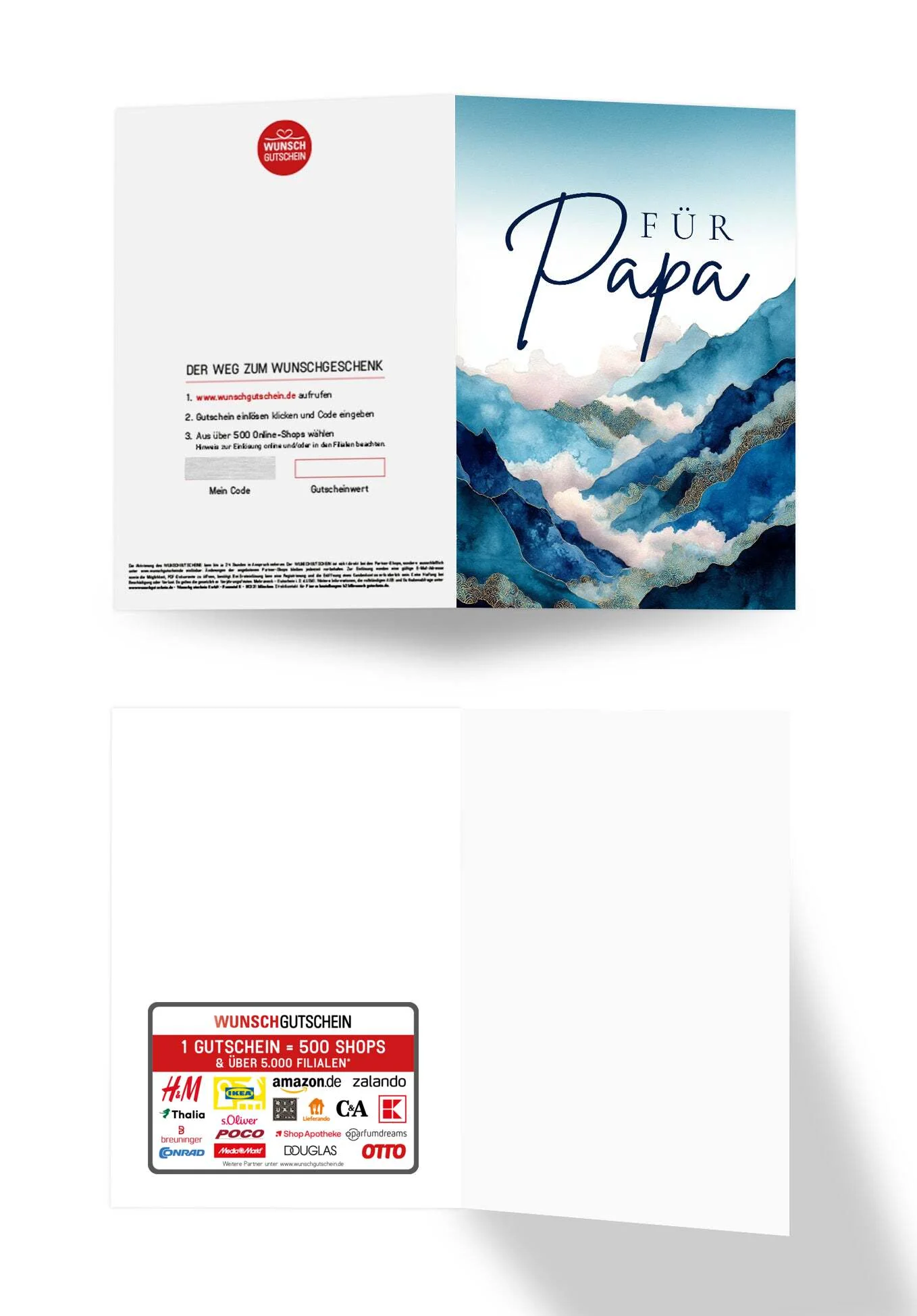 Für Papa - Berge Blau - Image 3