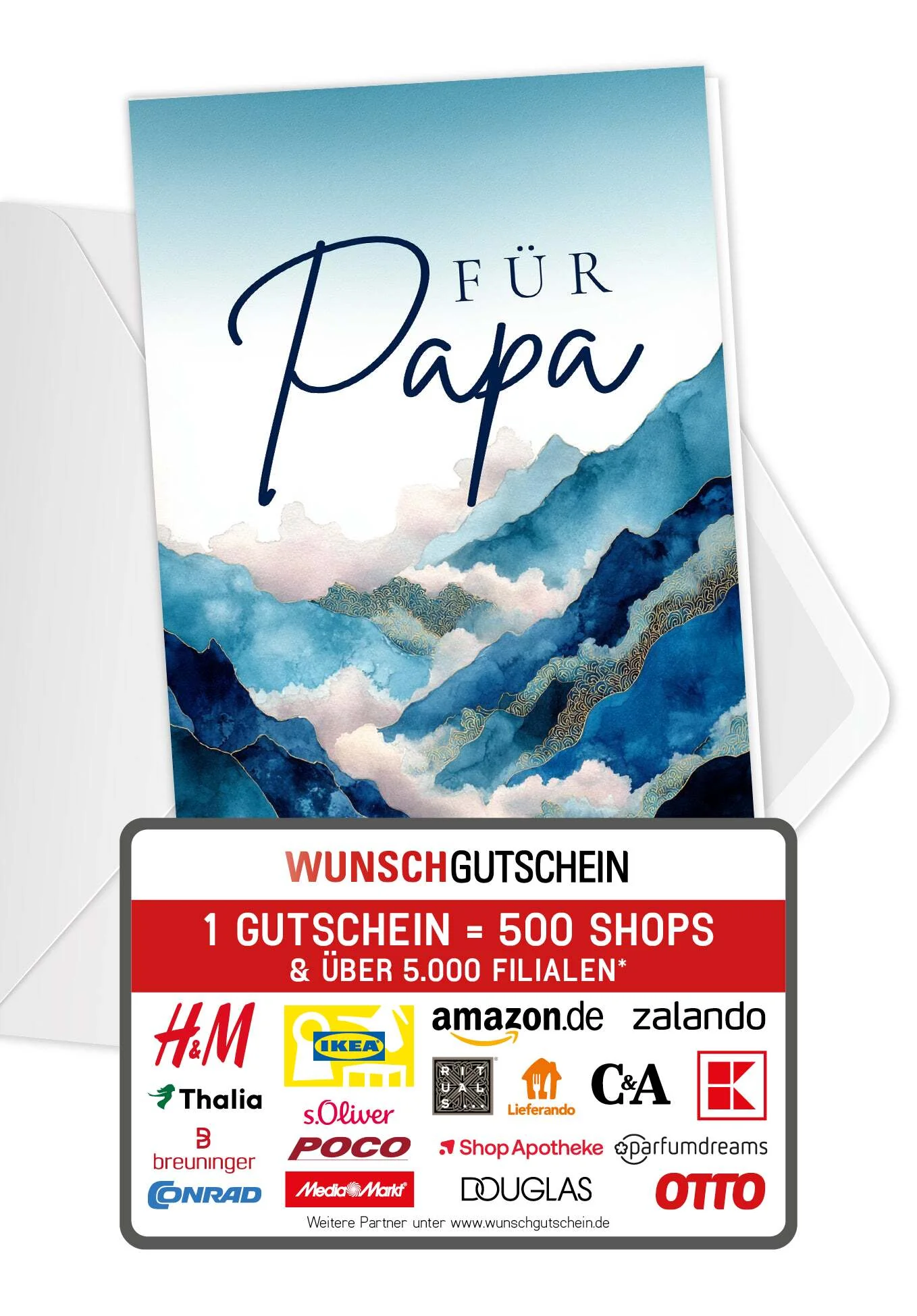 Für Papa - Berge Blau PDF