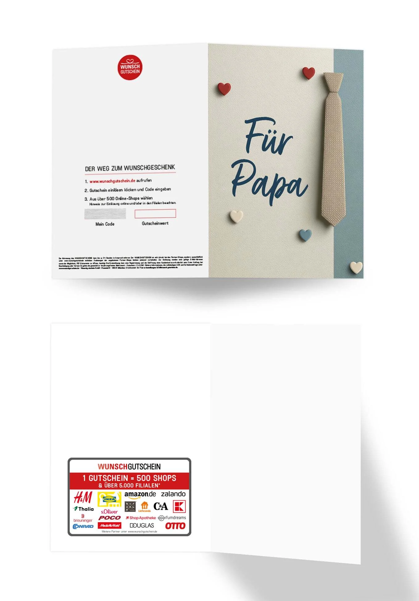 Für Papa - Krawatte und Herzen - Image 3