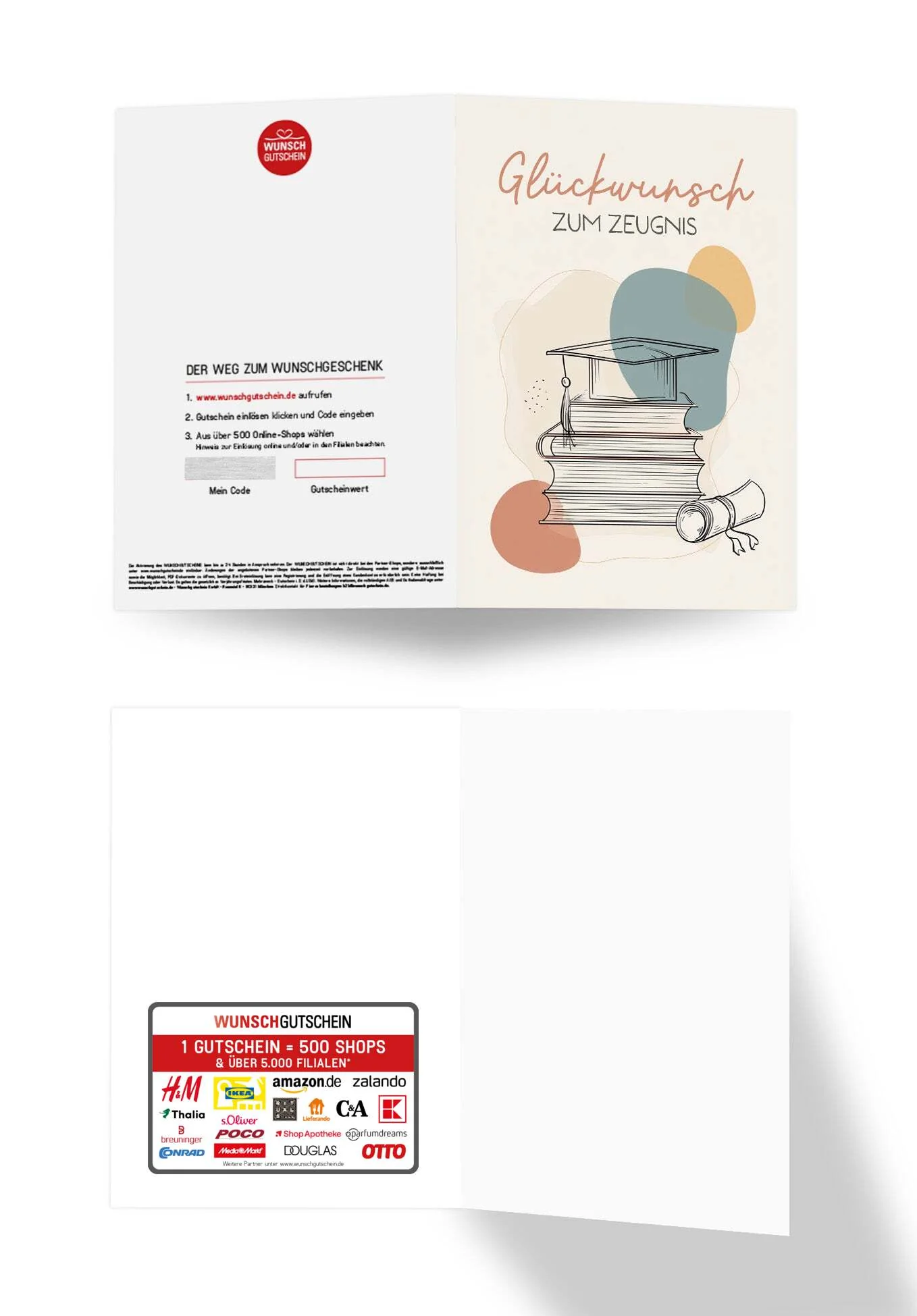 Glückwunsch Zeugnis - Bücher und Hut - Image 3