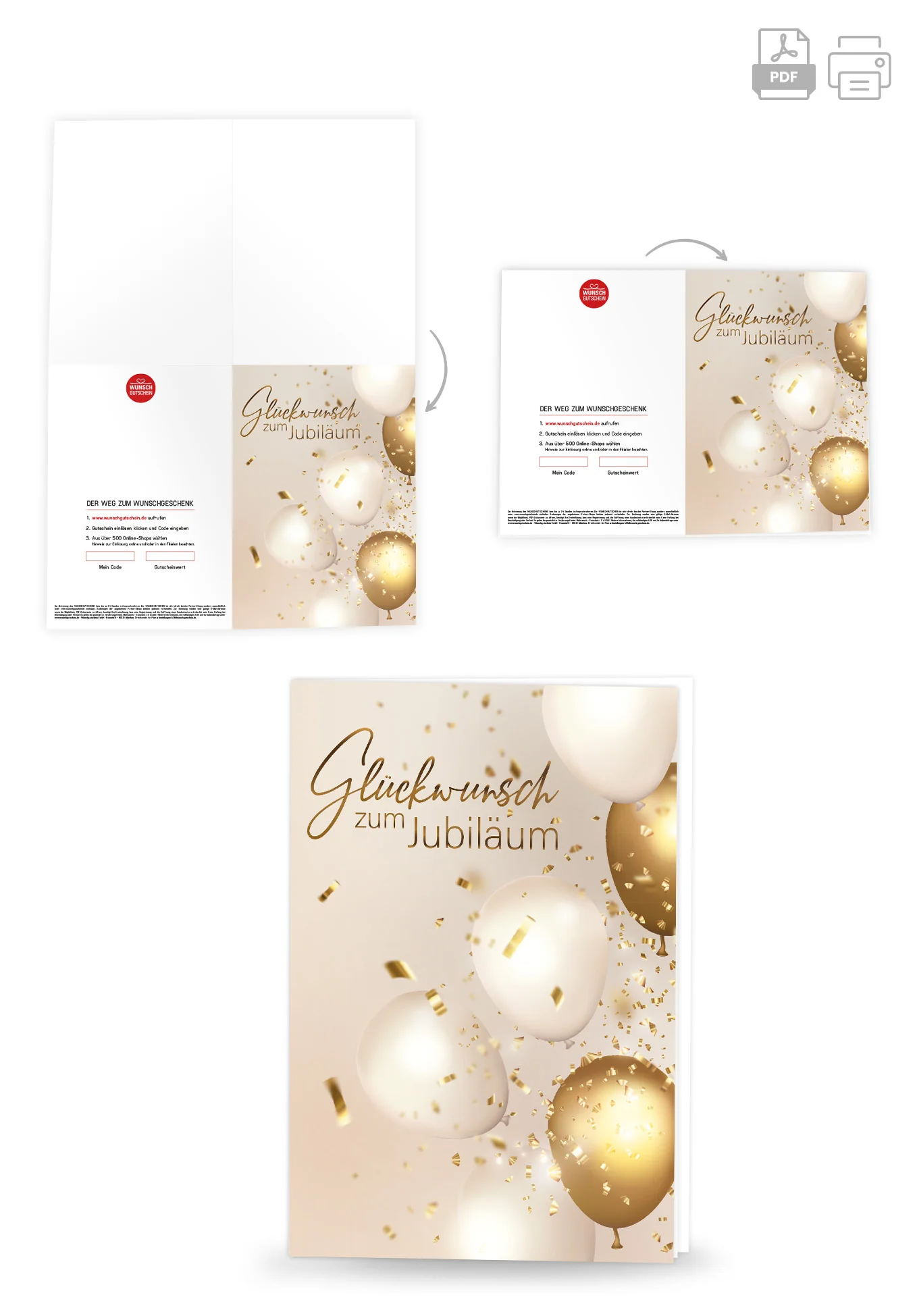 Glückwunsch zum Jubiläum - Gold PDF - Image 4