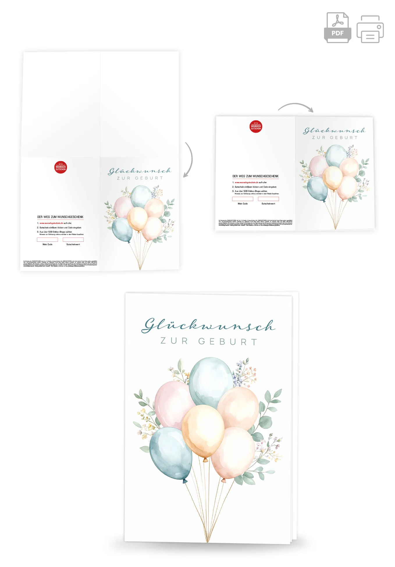 Glückwunsch zur Geburt - Ballons - Image 4