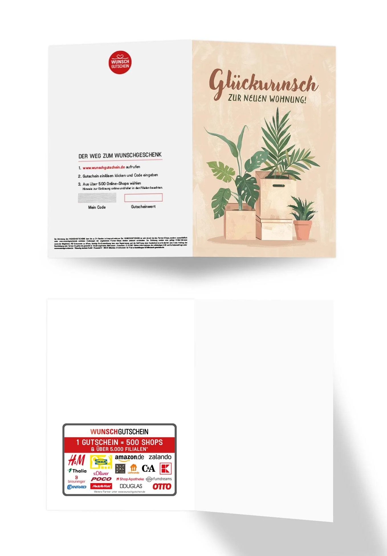 Glückwunsch zur neuen Wohnung - Kartons und Pflanzen PDF - Image 3