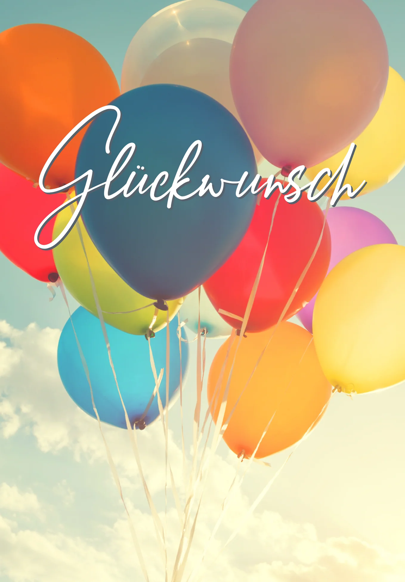 Glückwunsch - Bunte Ballons - Image 2