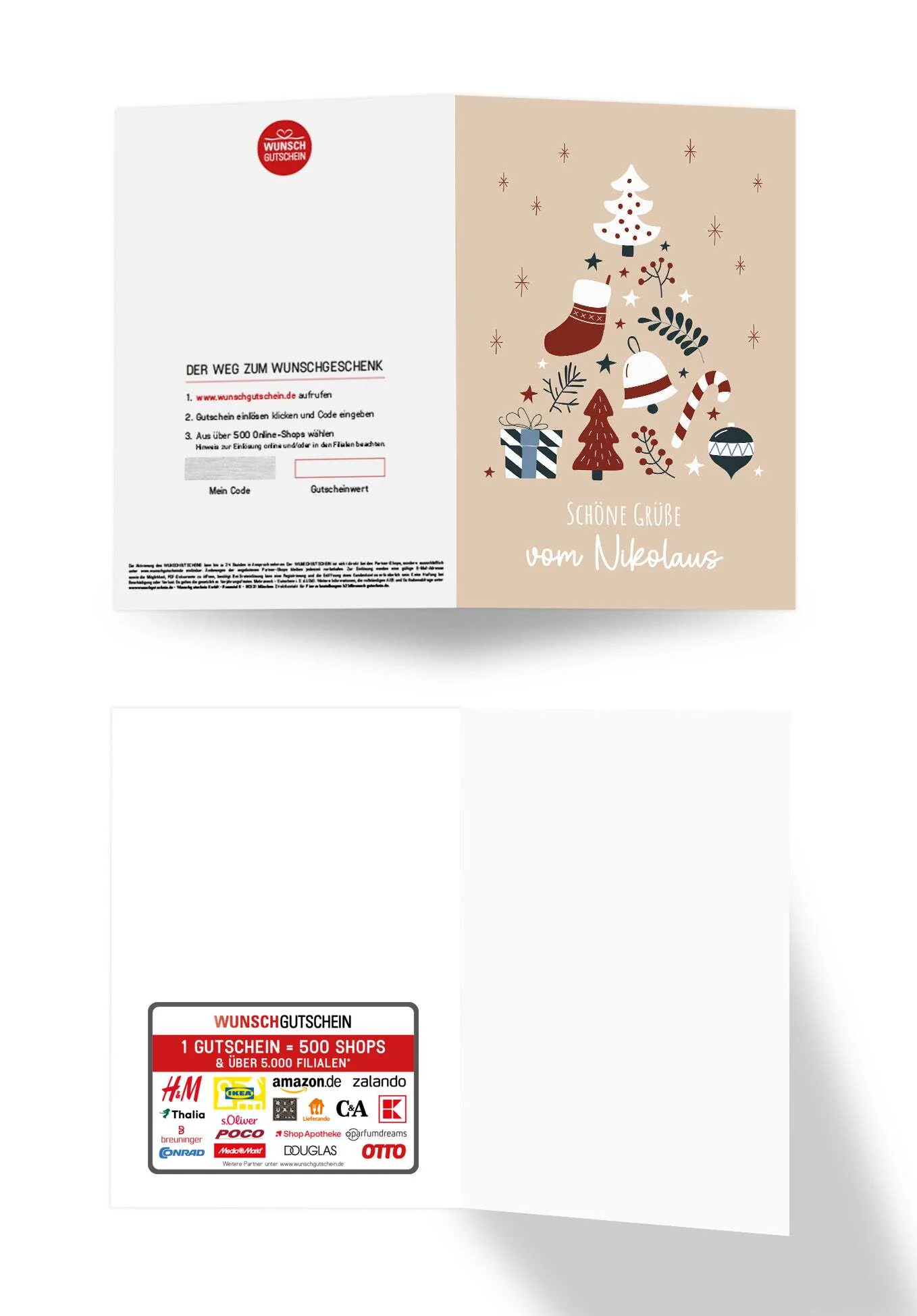 Grüße vom Nikolaus - Doodle Beige - Image 3