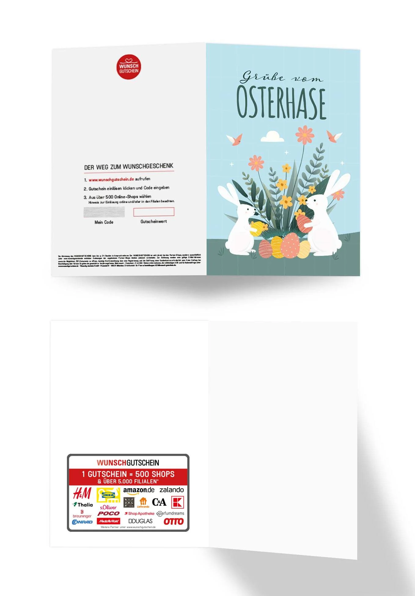 Grüße vom Osterhasen - Hase und Blumen - Image 3