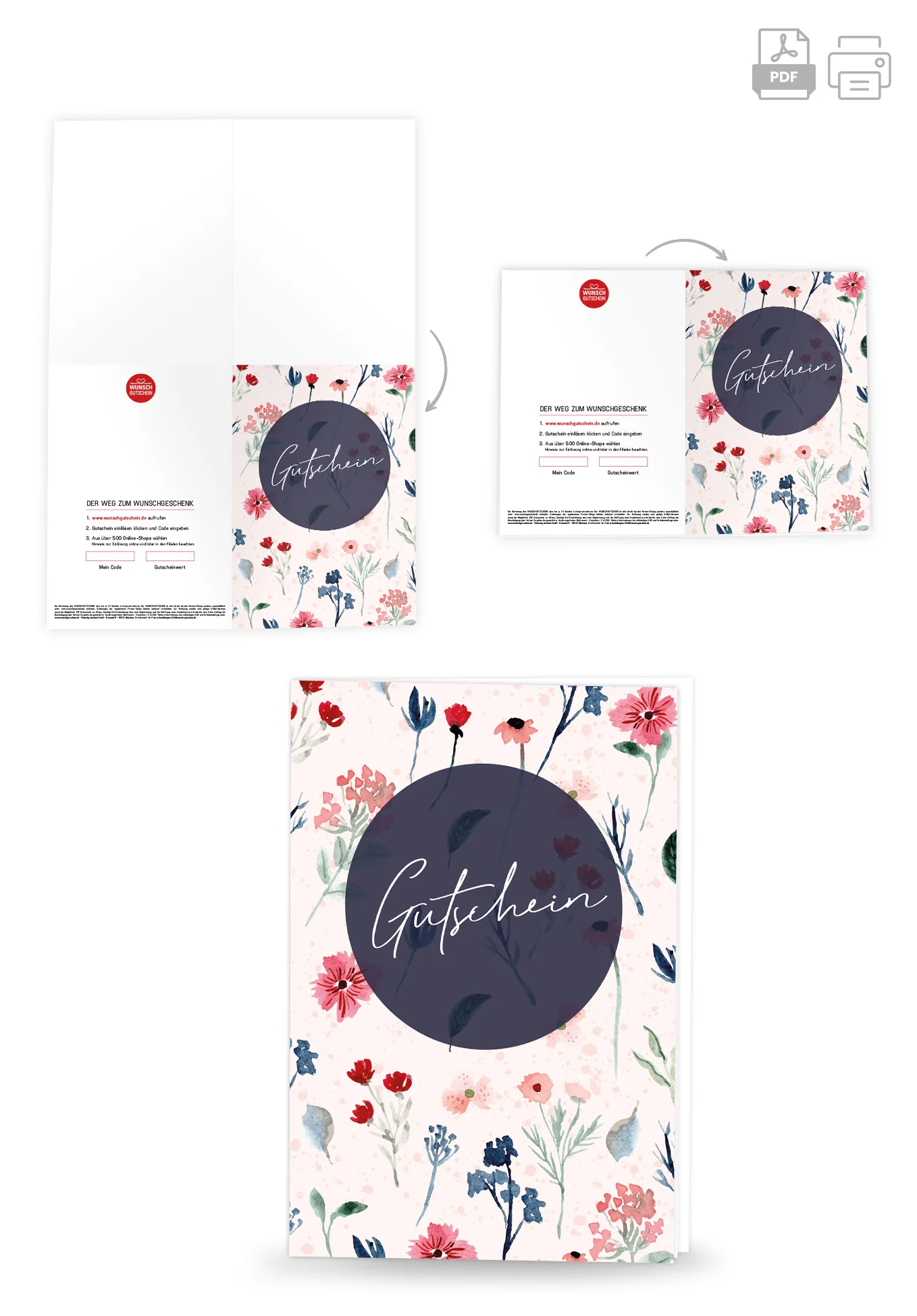 Gutschein - Aquarell Blumen PDF - Image 4