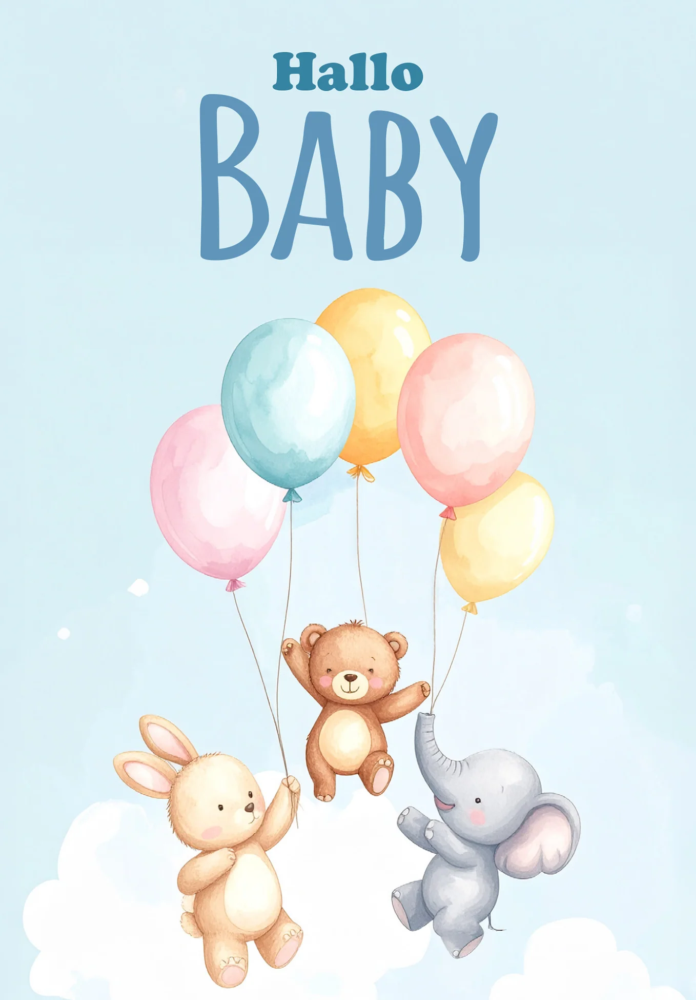 Hallo Baby - Ballons Tiere - Image 2