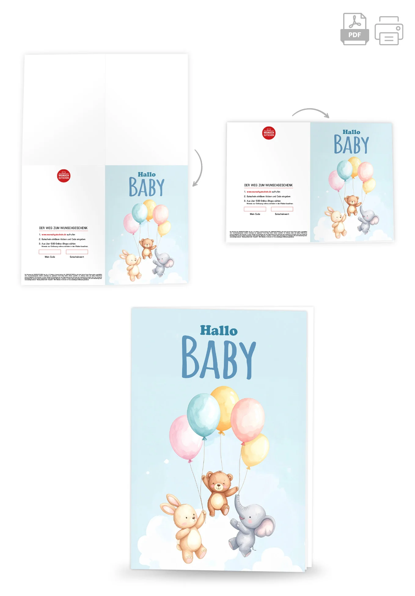 Hallo Baby - Ballons Tiere - Image 4