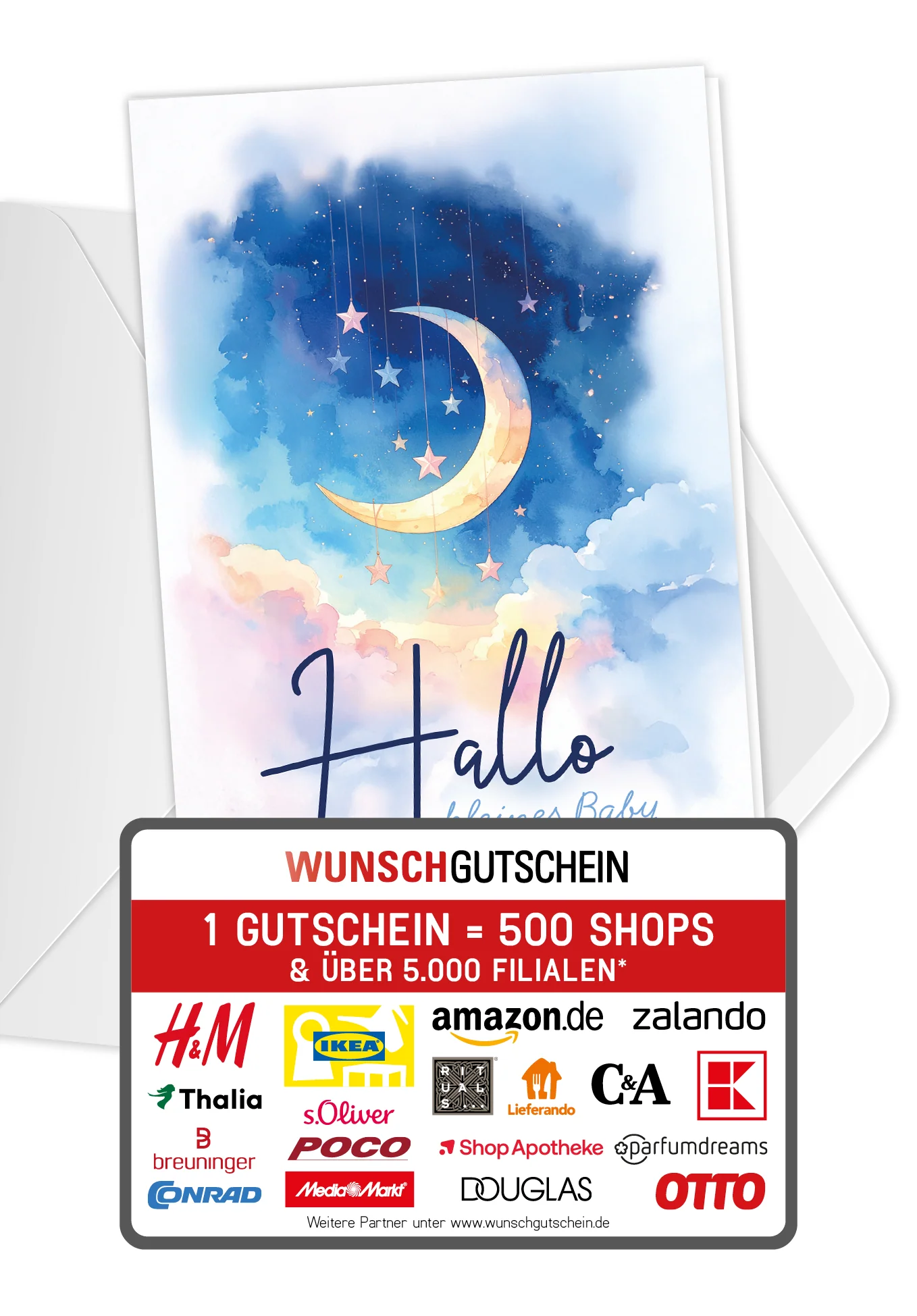 Hallo kleines Baby - Mond Sterne PDF