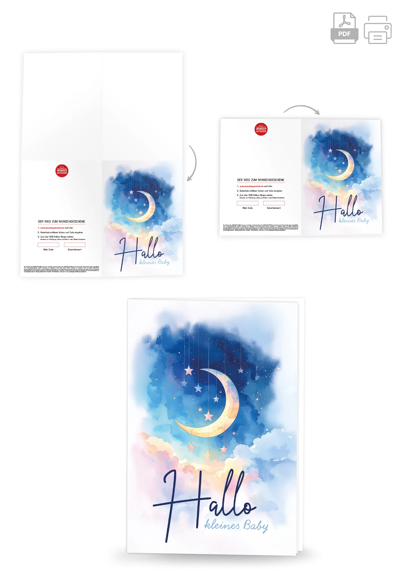 Hallo kleines Baby - Mond Sterne PDF - Image 4