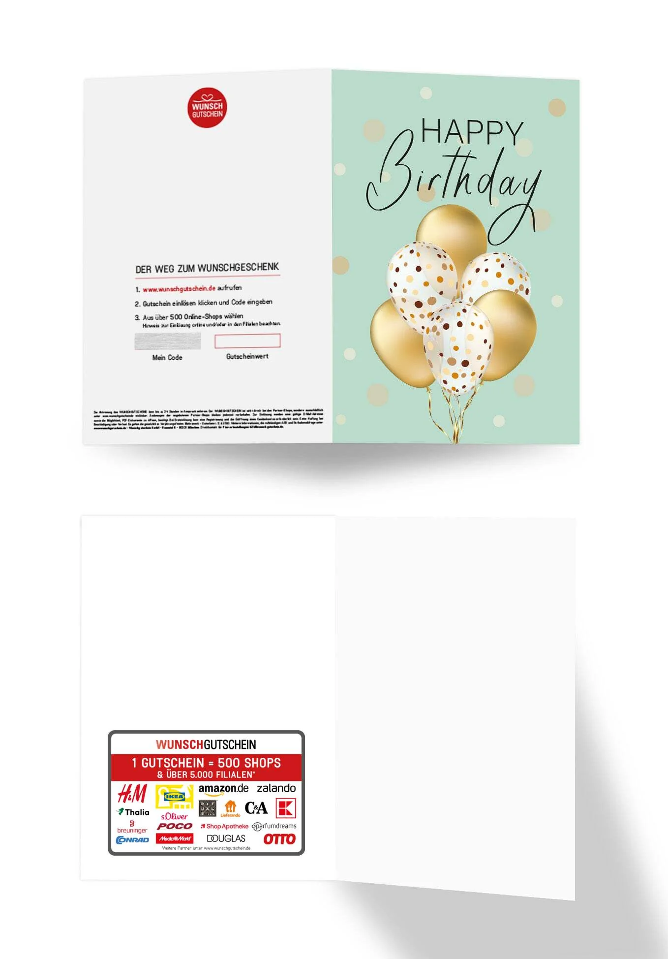 Happy Birthday - Ballons Gold - Image 3