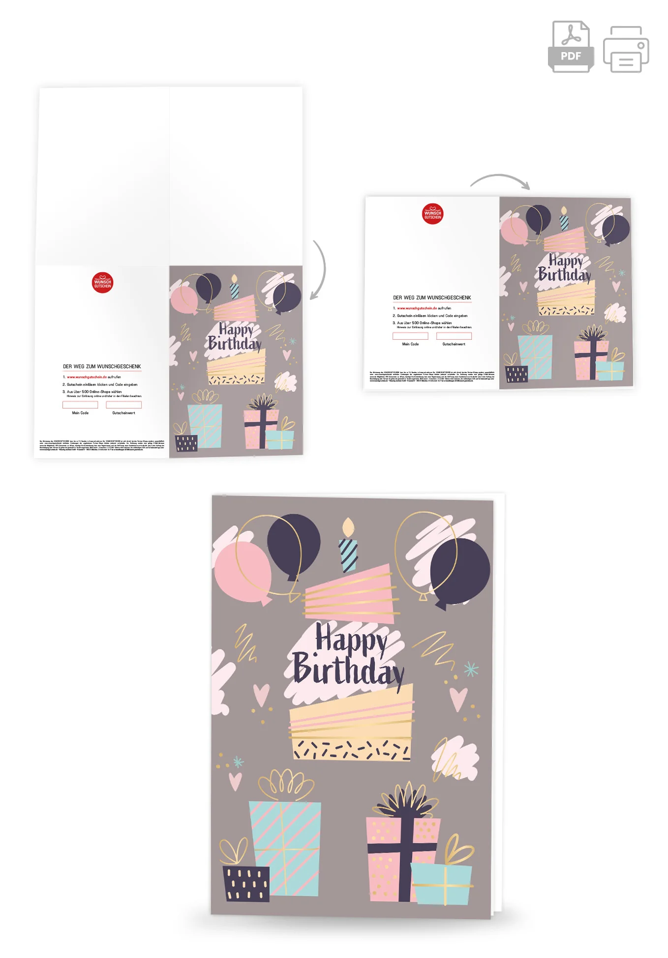Happy Birthday - Grau PDF - Image 4