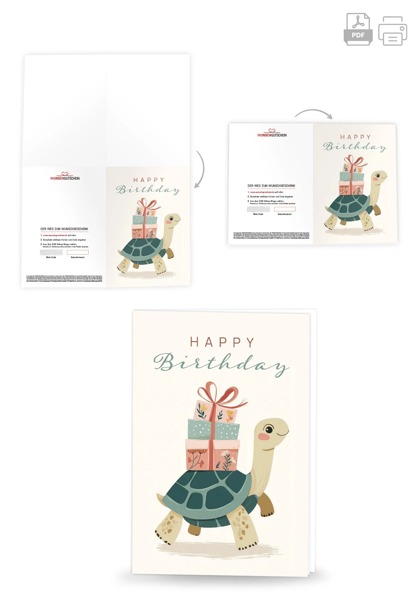 Happy Birthday - Schildkröte PDF - Image 4