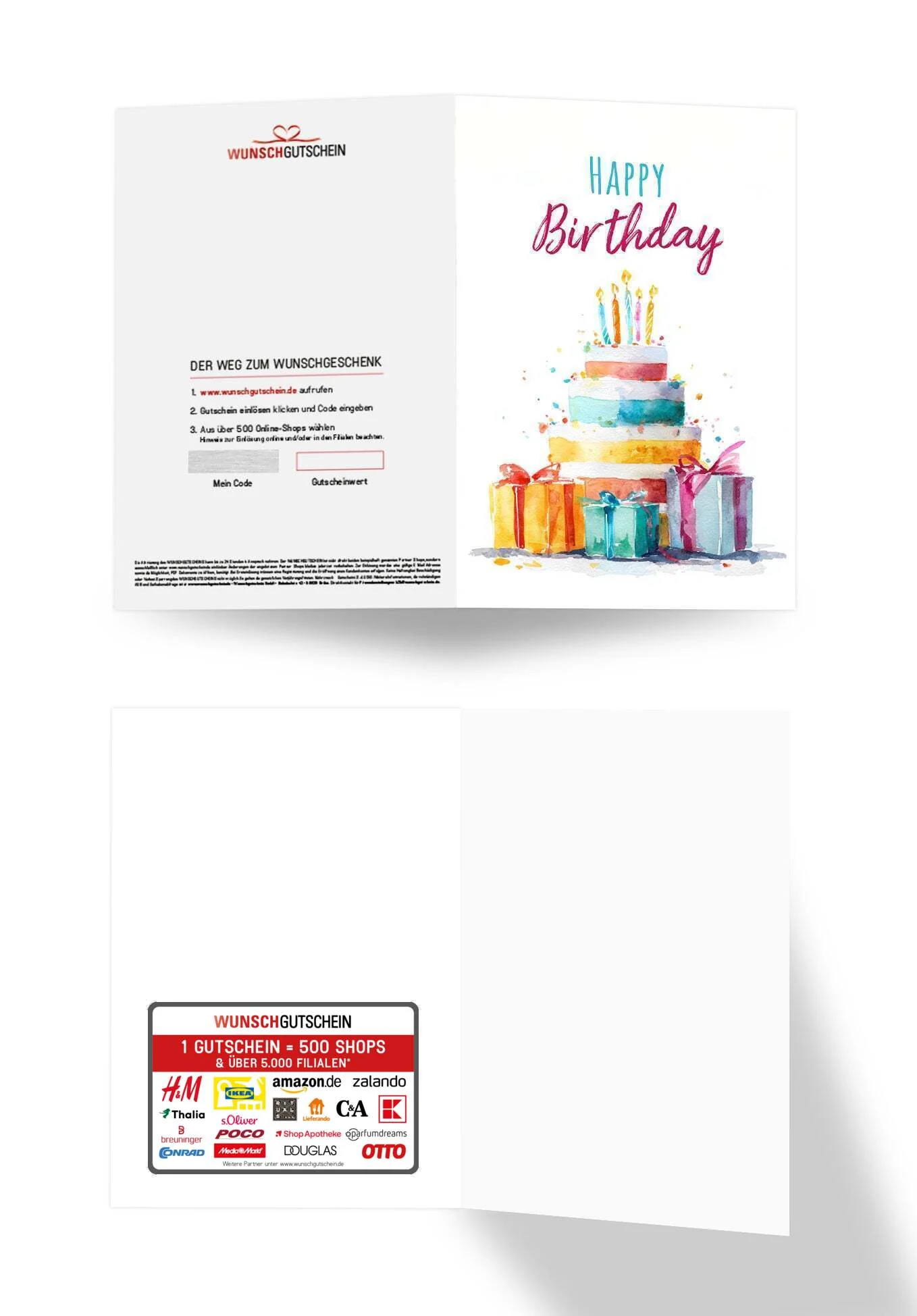 Happy Birthday - Torte Aquarell PDF - Image 3