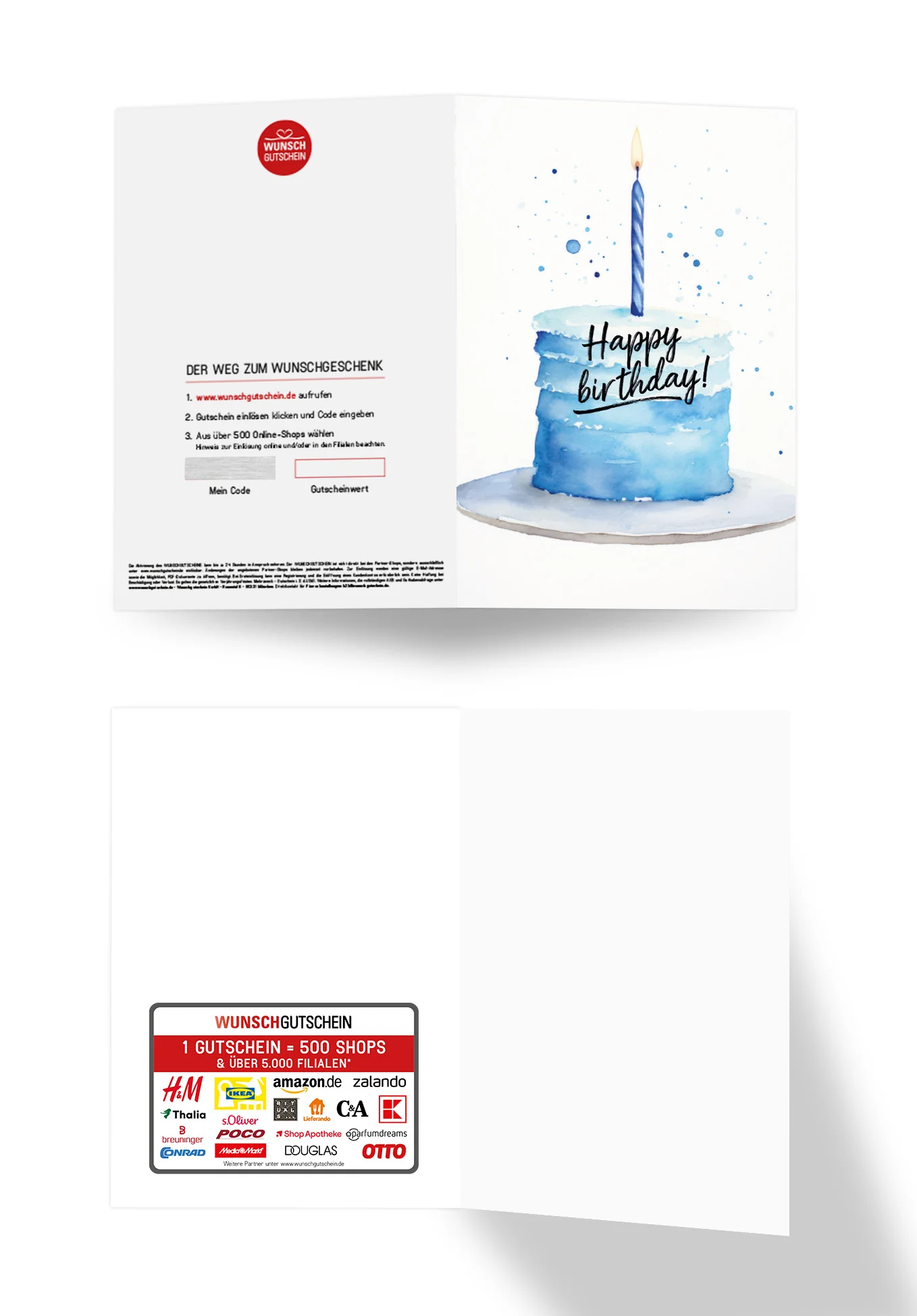 Happy Birthday - Torte Blau - Image 3