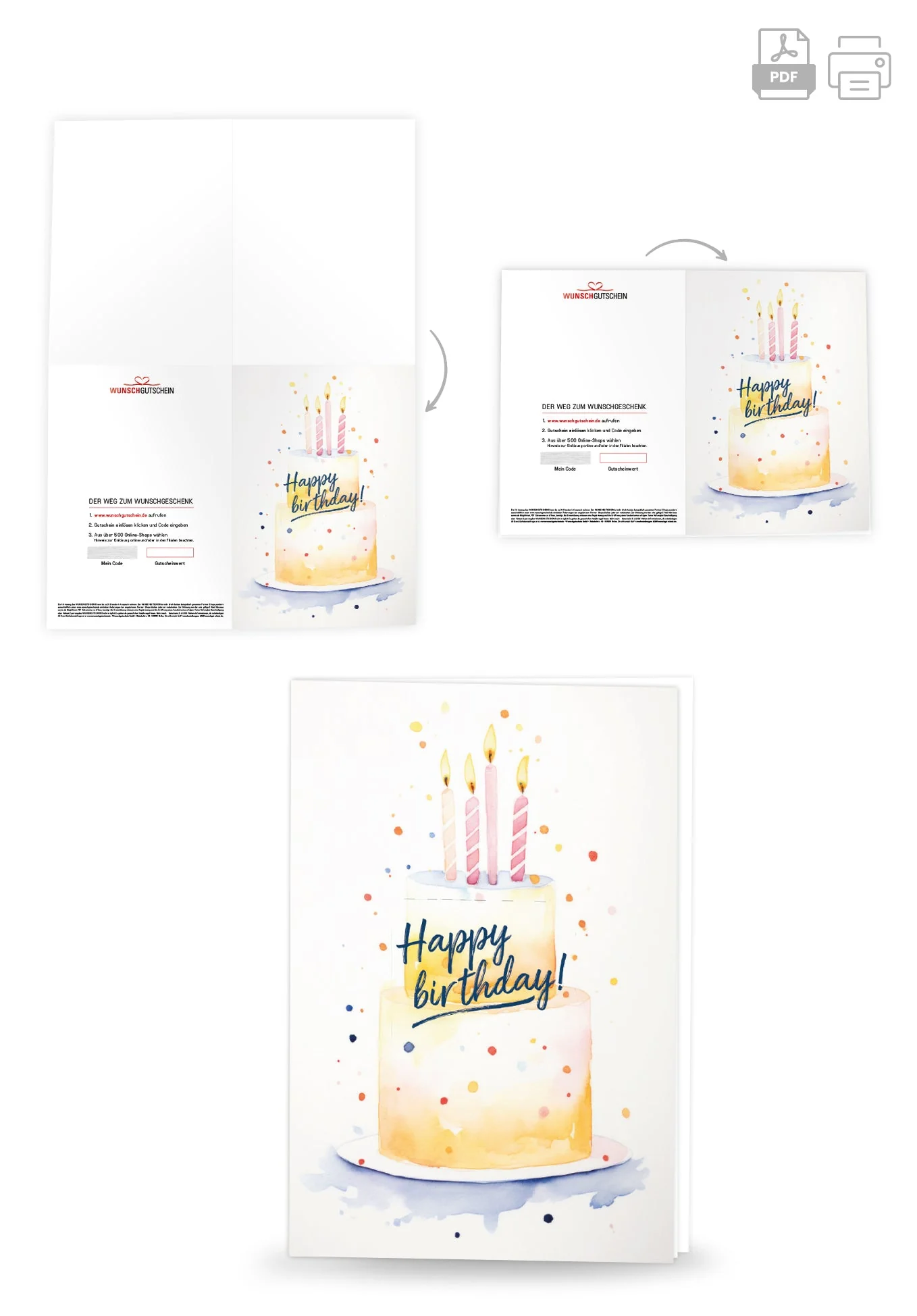 Happy Birthday - Torte Gelb - Image 4