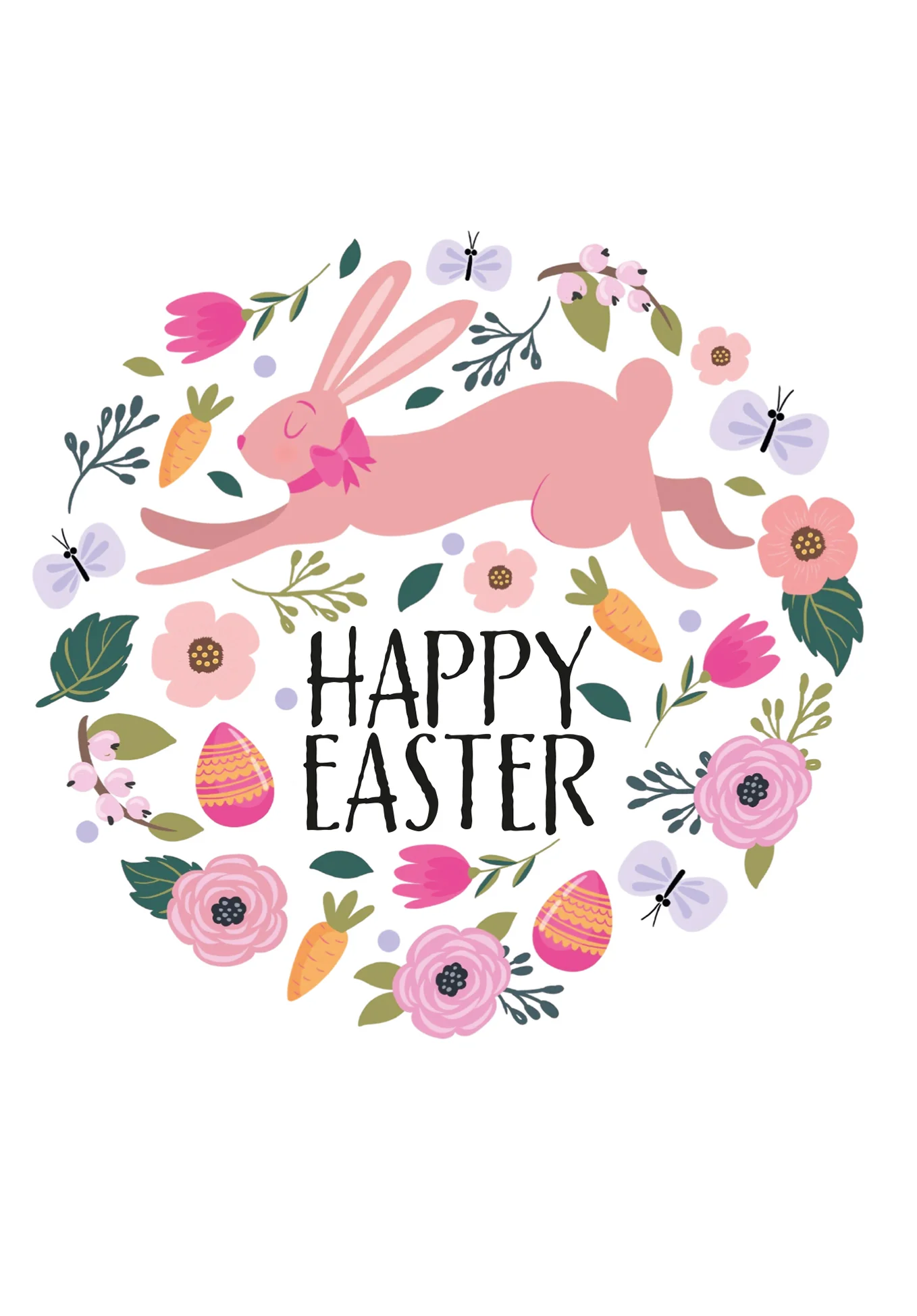 Happy Easter - Hase im Blumenkreis PDF - Image 2