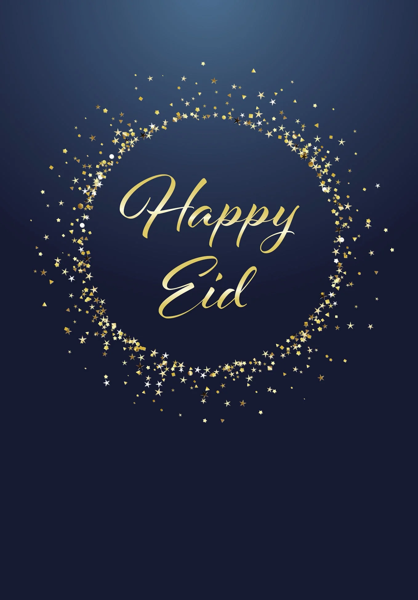 Happy Eid - Blau Gold - Image 2