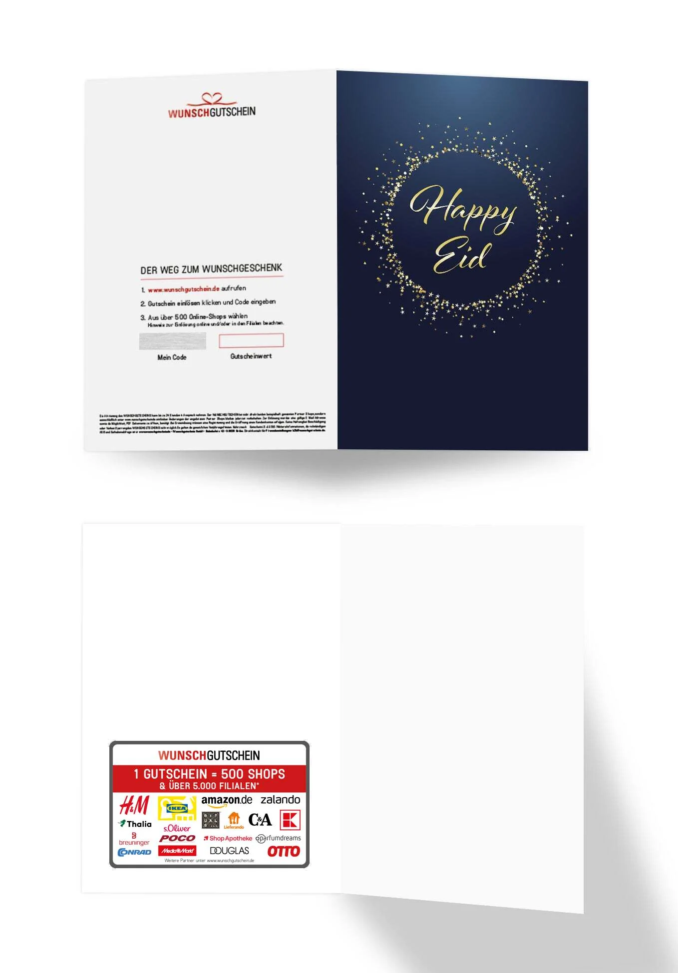 Happy Eid - Blau Gold - Image 3