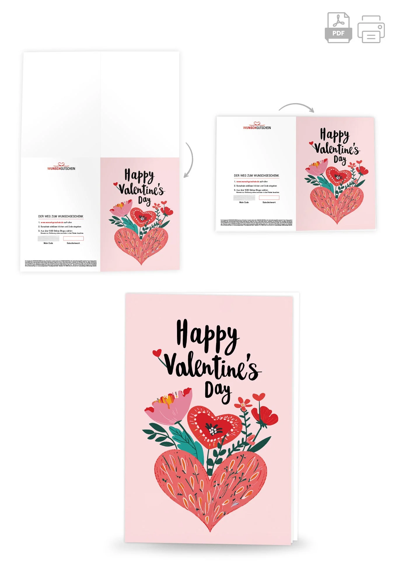 Happy Valentine's Day - Herz und Blumen PDF - Image 4