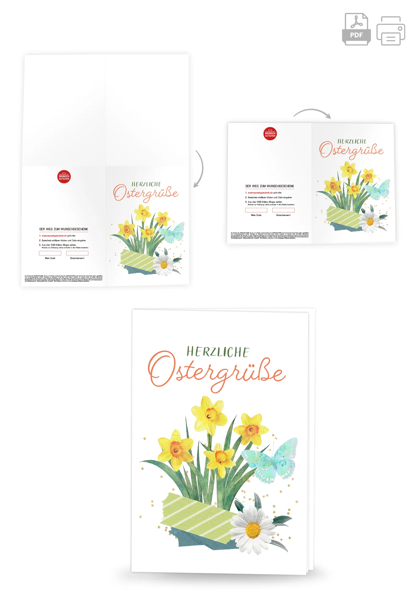 Herzliche Ostergrüße - Osterglocken PDF - Image 4