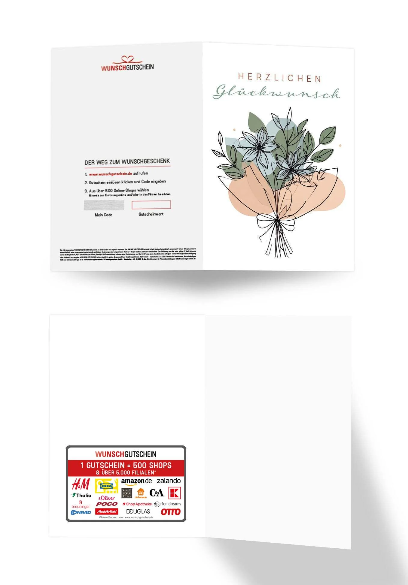 Herzlichen Glückwunsch - Blumenstrauß PDF - Image 3