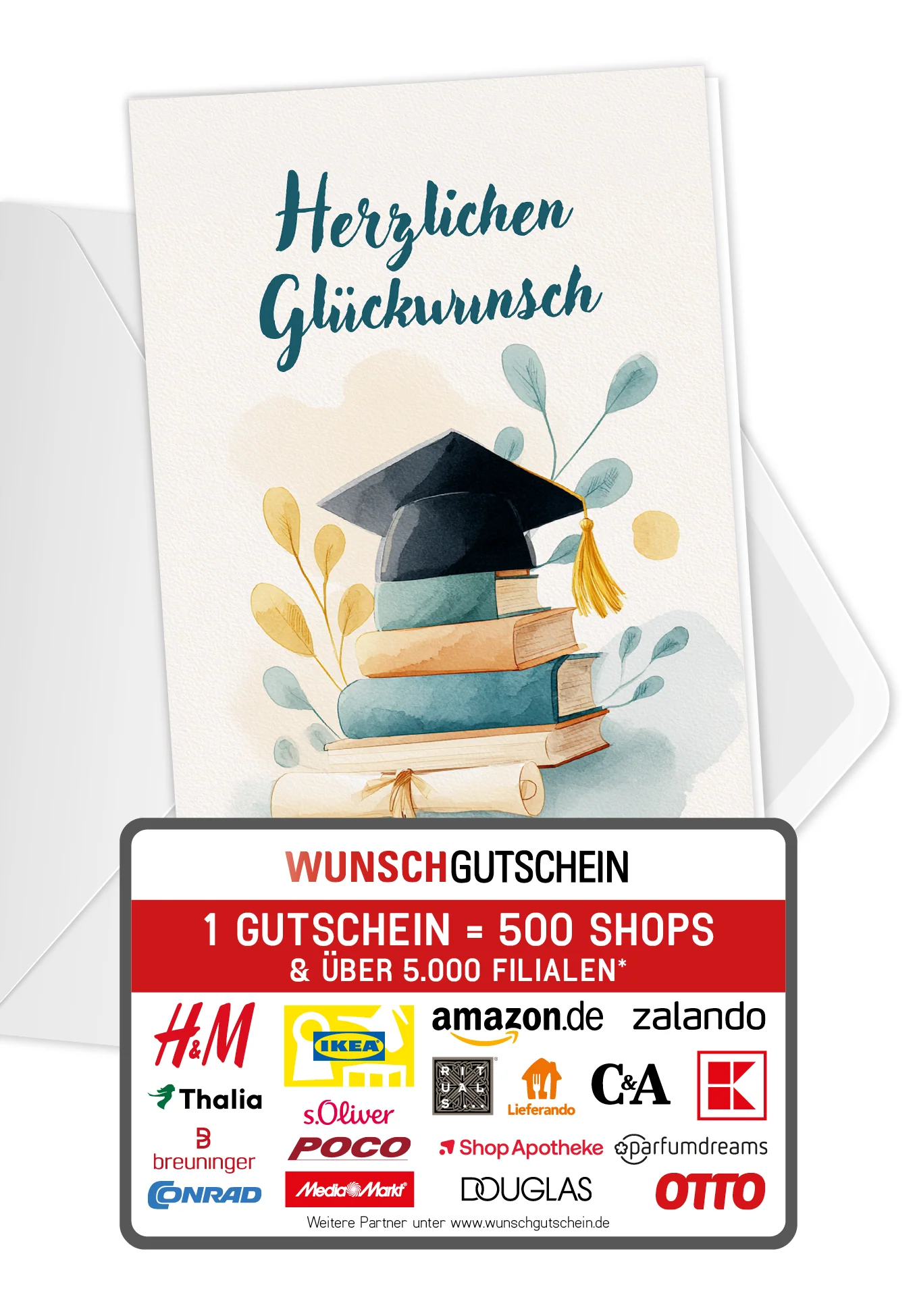 Herzlichen Glückwunsch - Hut und Bücher PDF