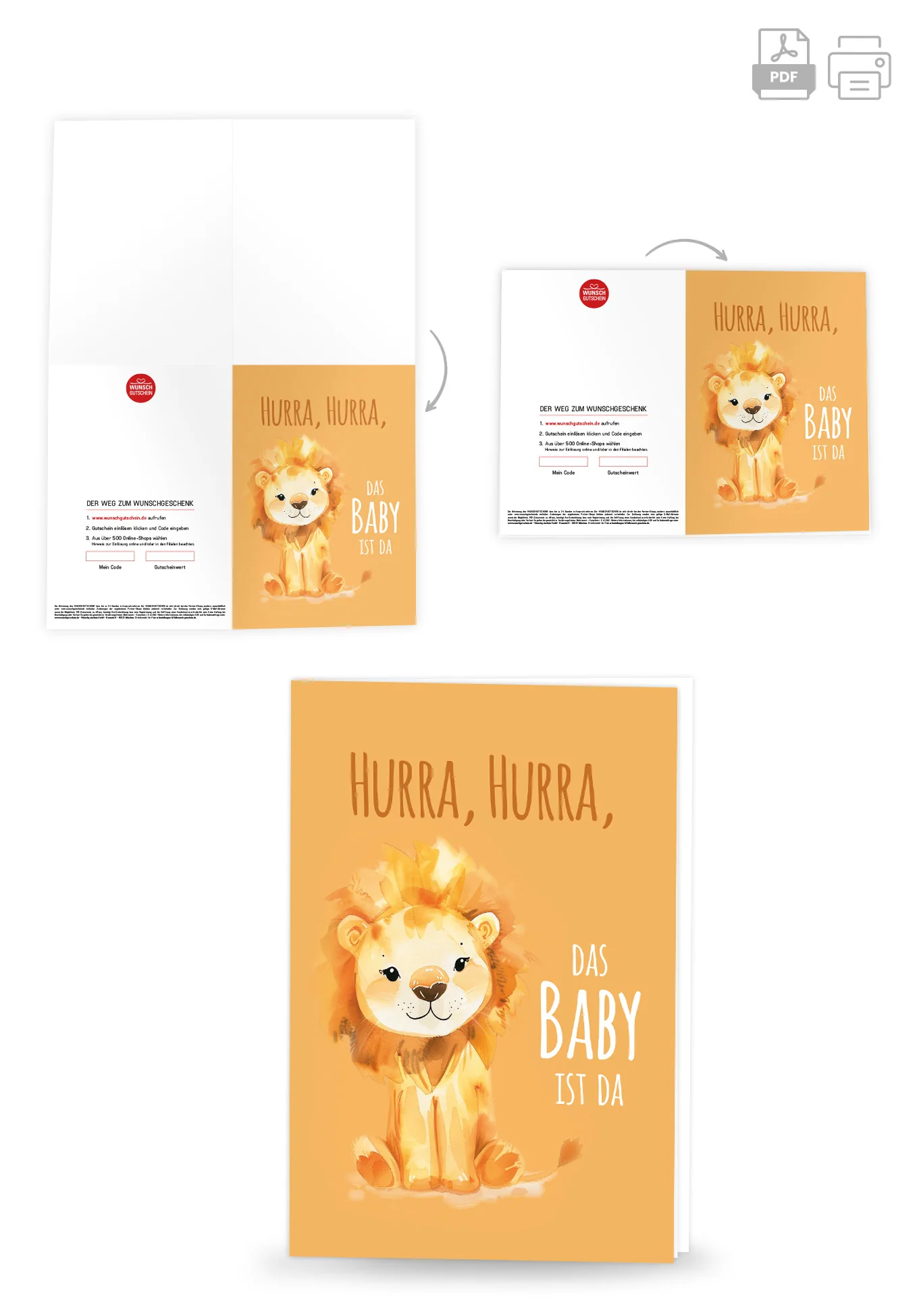 Hurra das Baby ist da - Löwe - Image 4