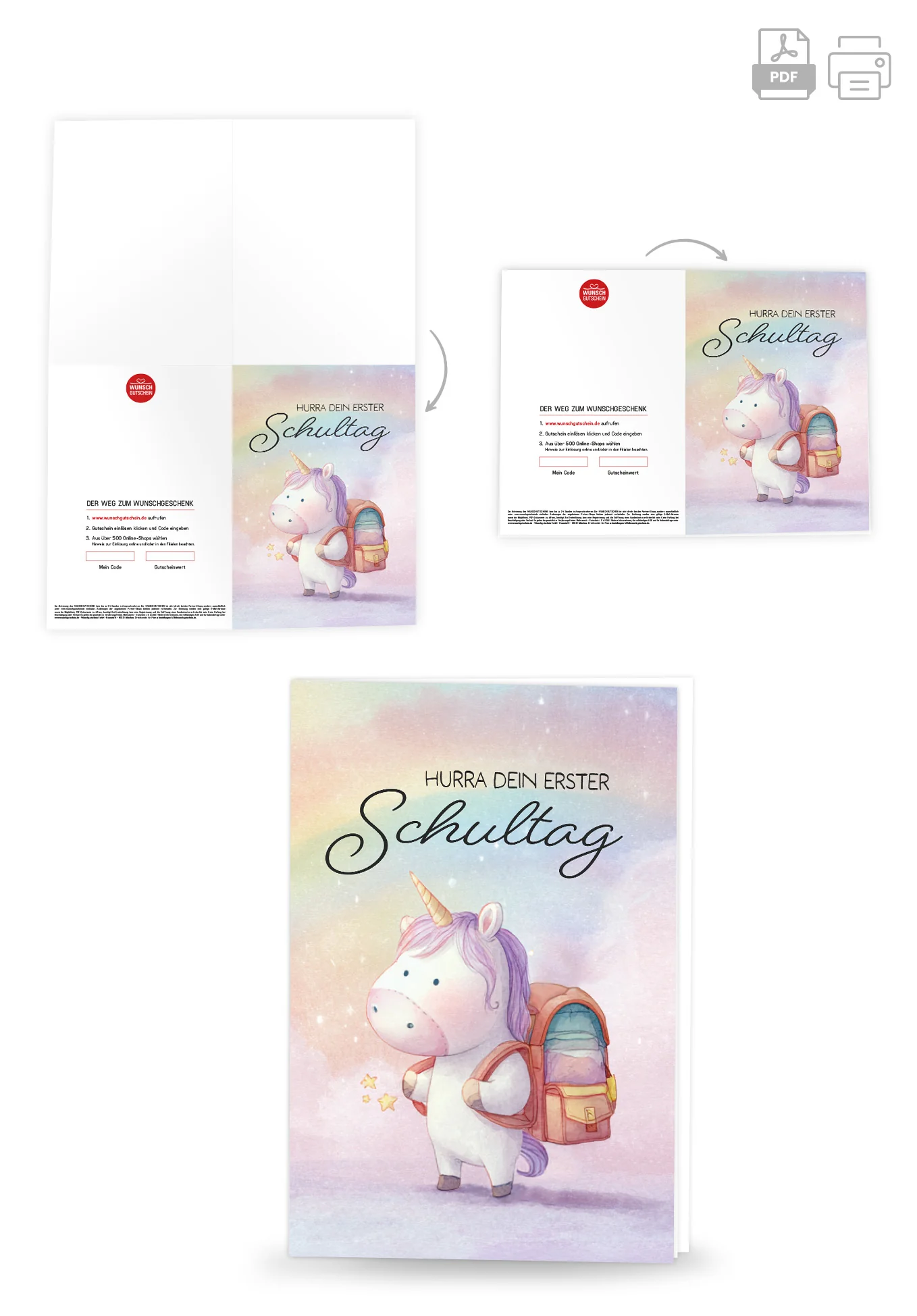 Hurra erster Schultag - Einhorn PDF - Image 4
