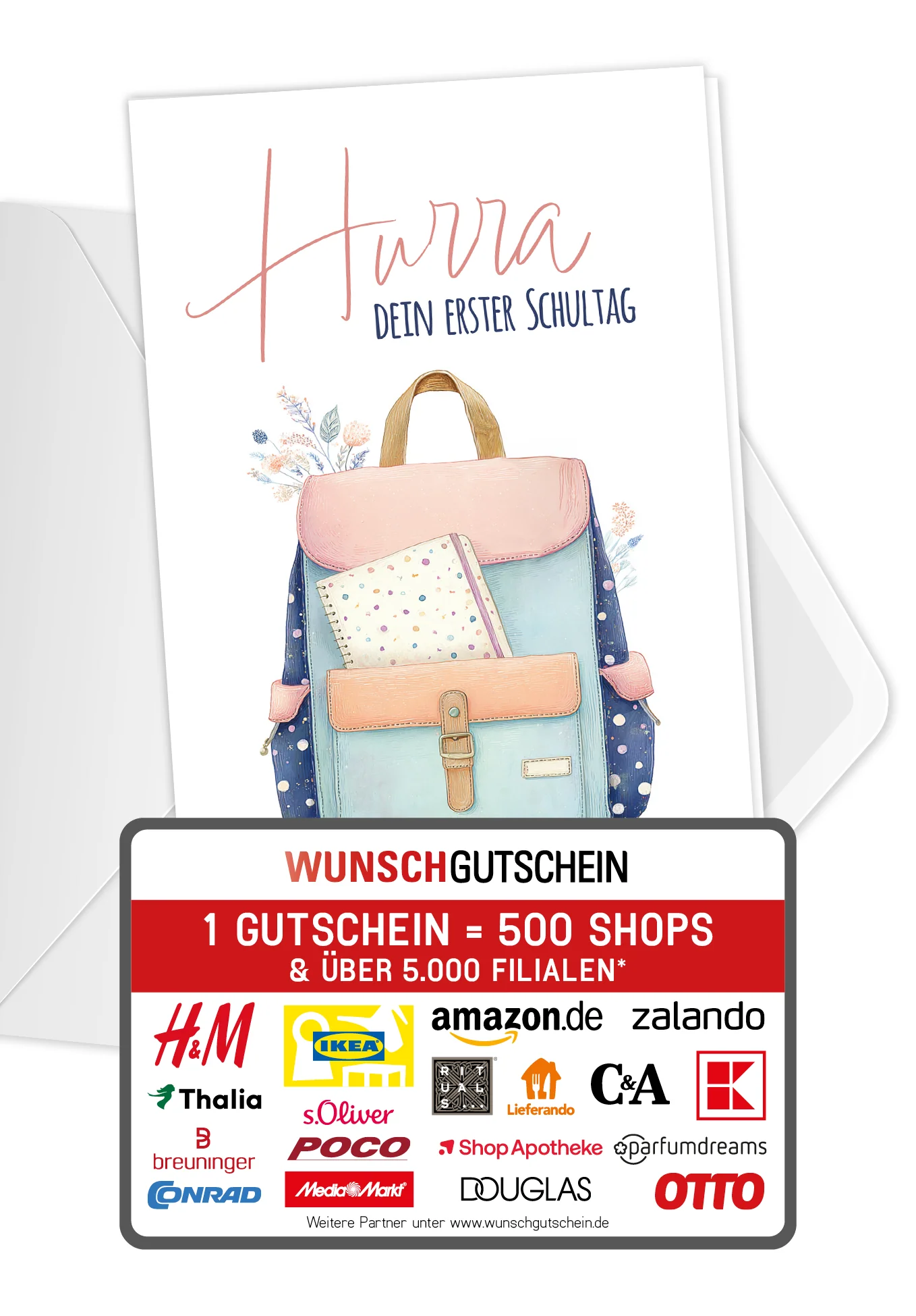 Hurra erster Schultag - Rucksack PDF