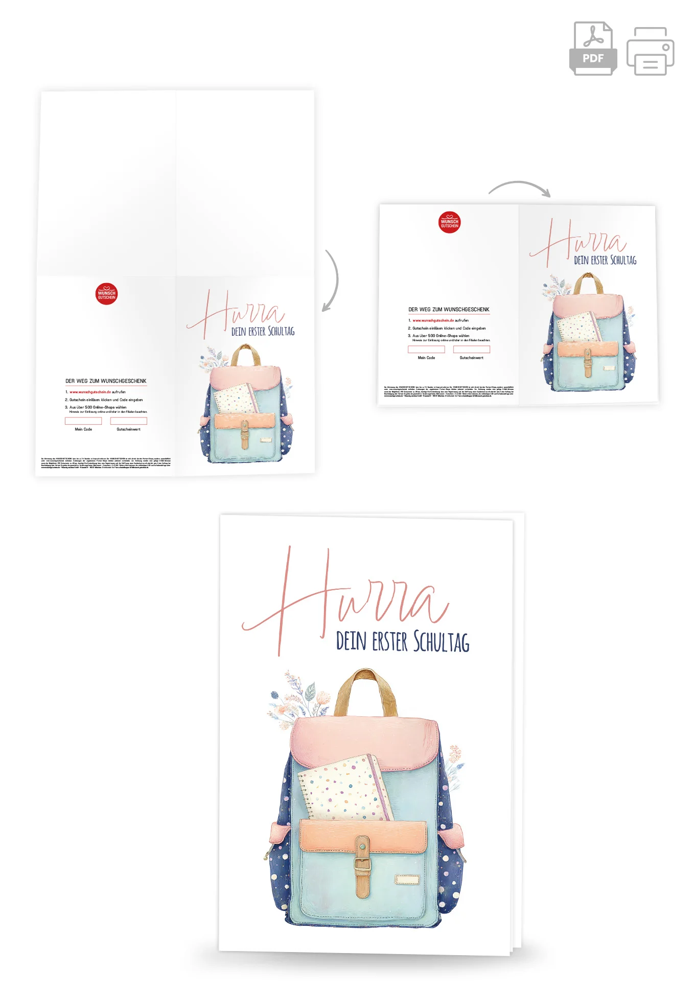 Hurra erster Schultag - Rucksack PDF - Image 4