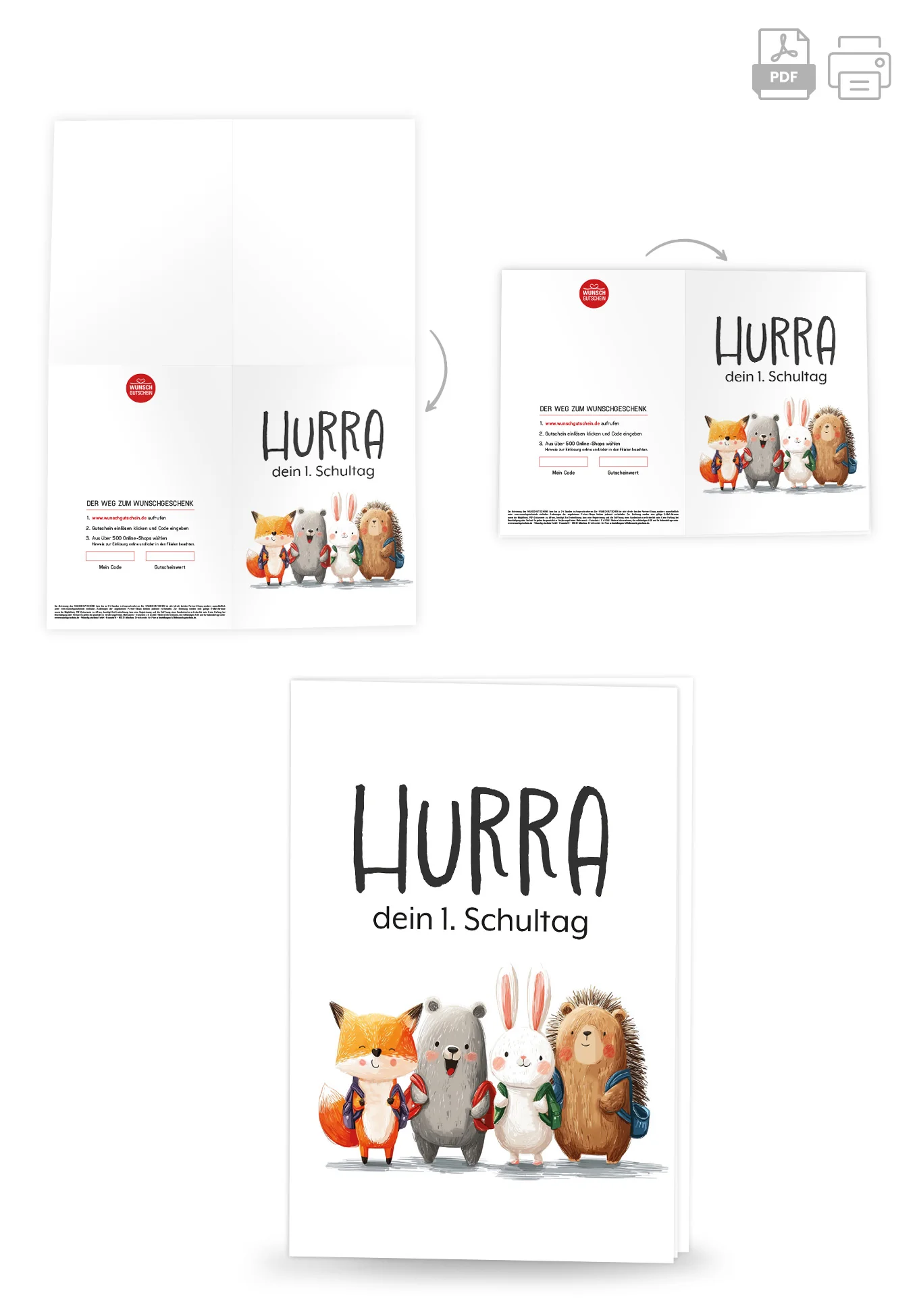 Hurra erster Schultag - Tierkinder - Image 4