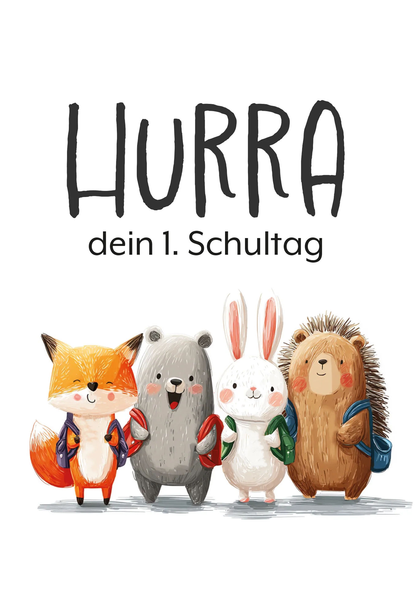 Hurra erster Schultag - Tierkinder PDF - Image 2