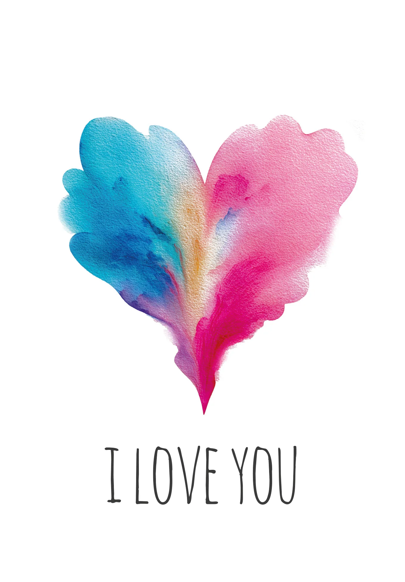 I love you - Herz Blau-Pink PDF - Image 2