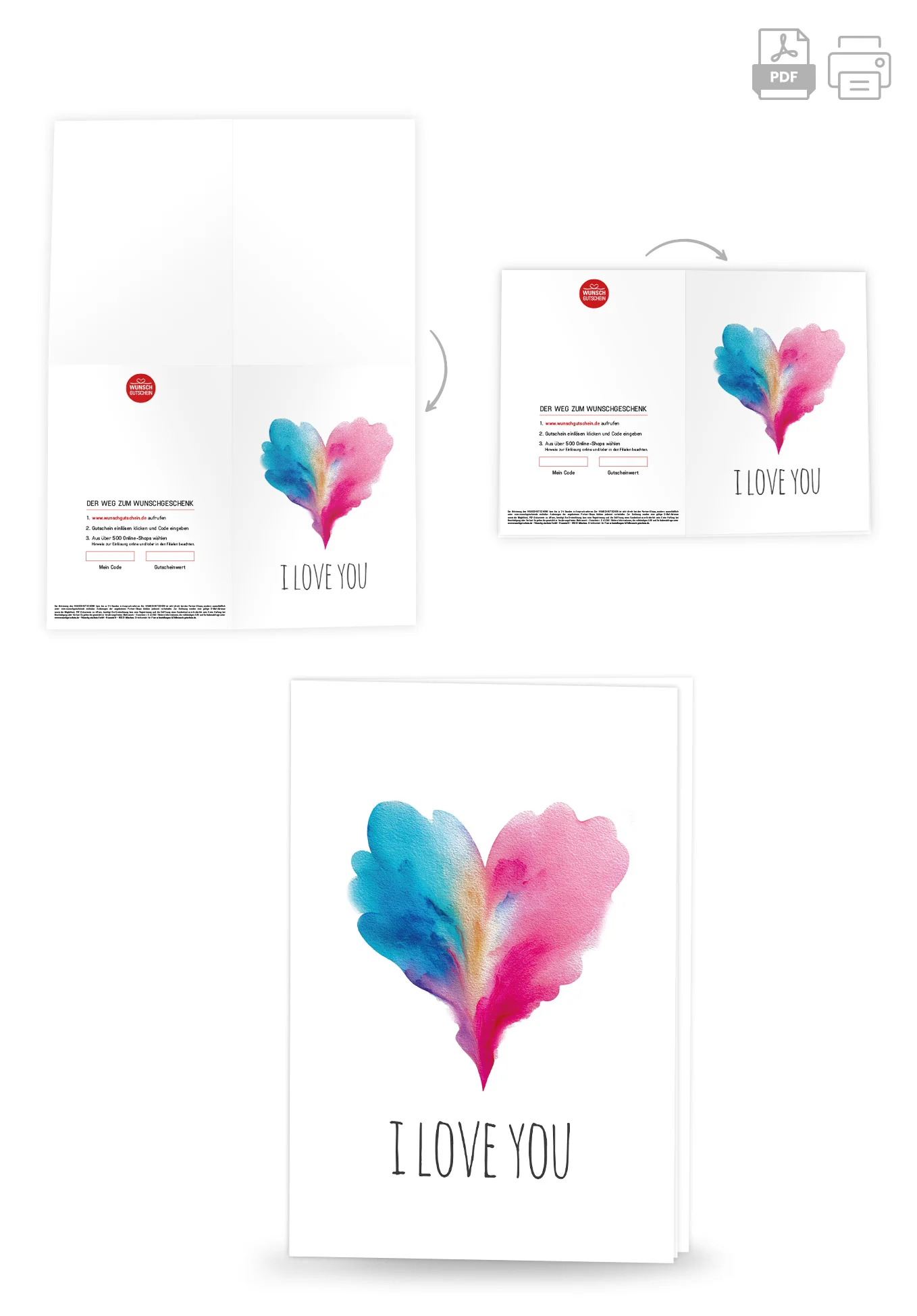 I love you - Herz Blau-Pink PDF - Image 4