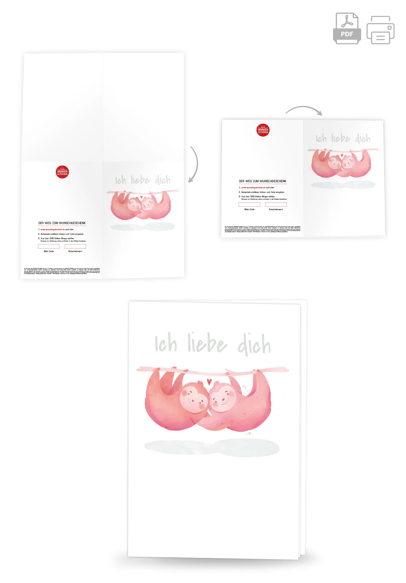 Ich liebe dich - Faultiere PDF - Image 4