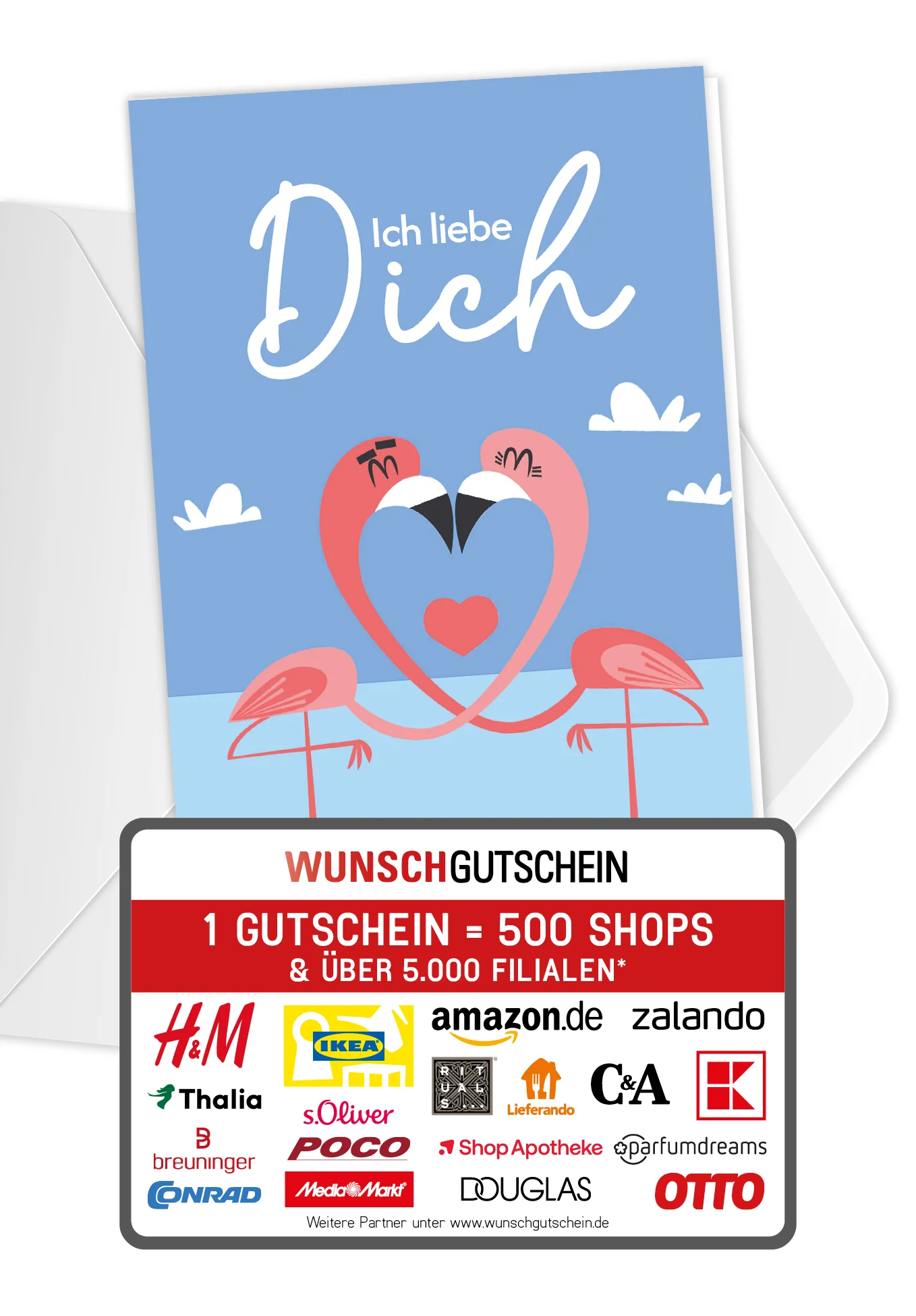 Ich liebe Dich - Flamingos PDF