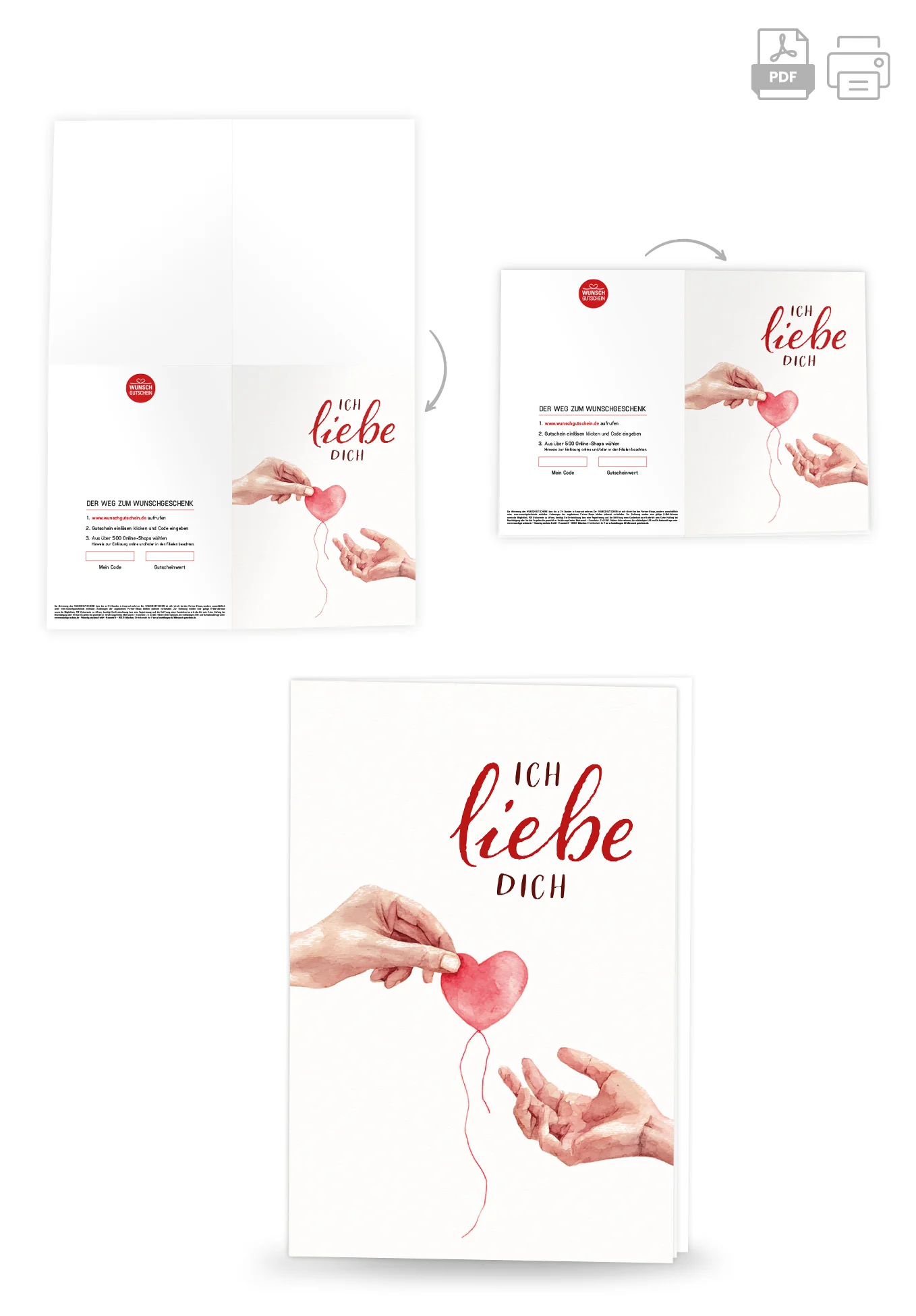 Ich liebe dich - Hände Herz - Image 4