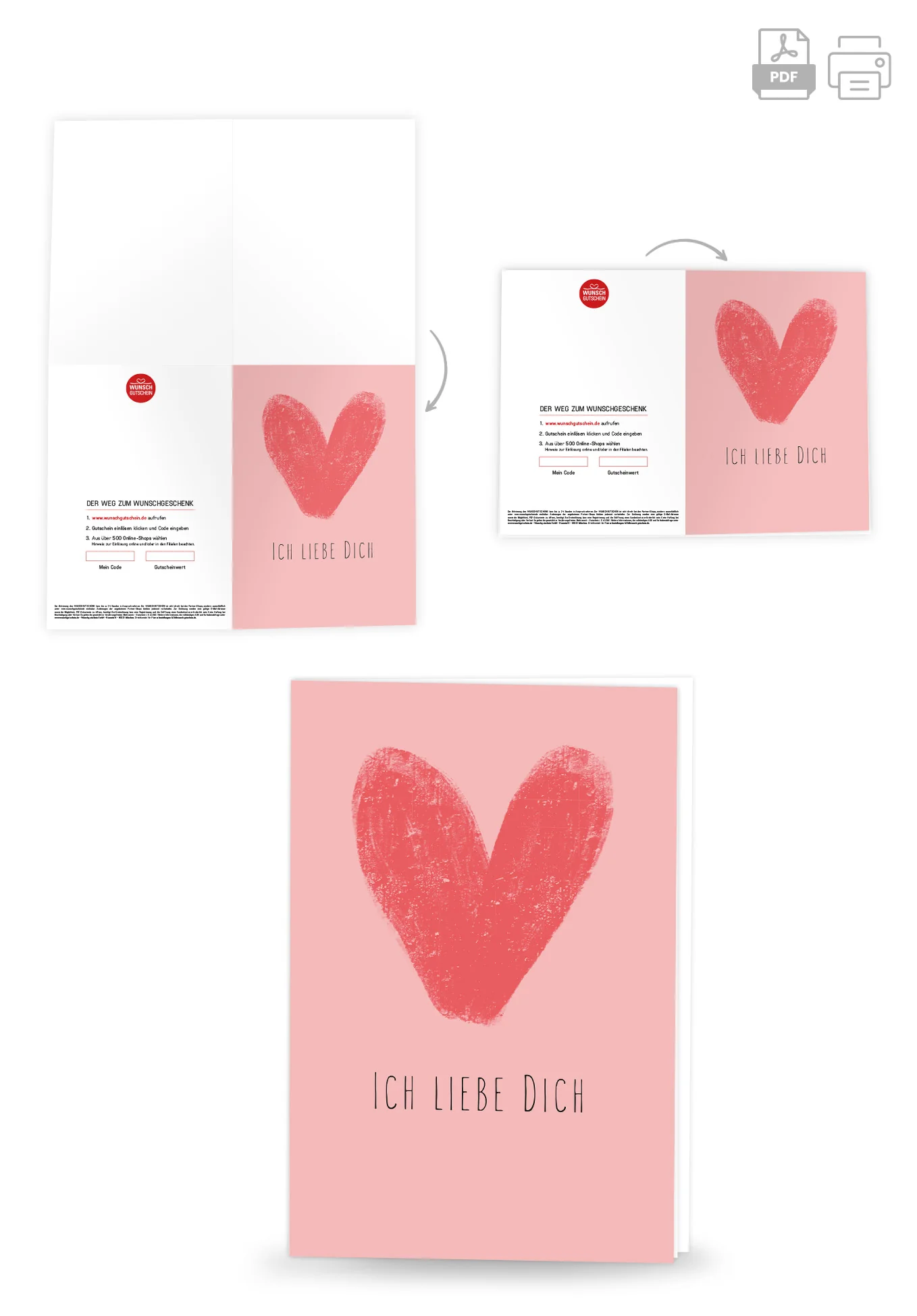 Ich liebe dich - Herz Rosa PDF - Image 4