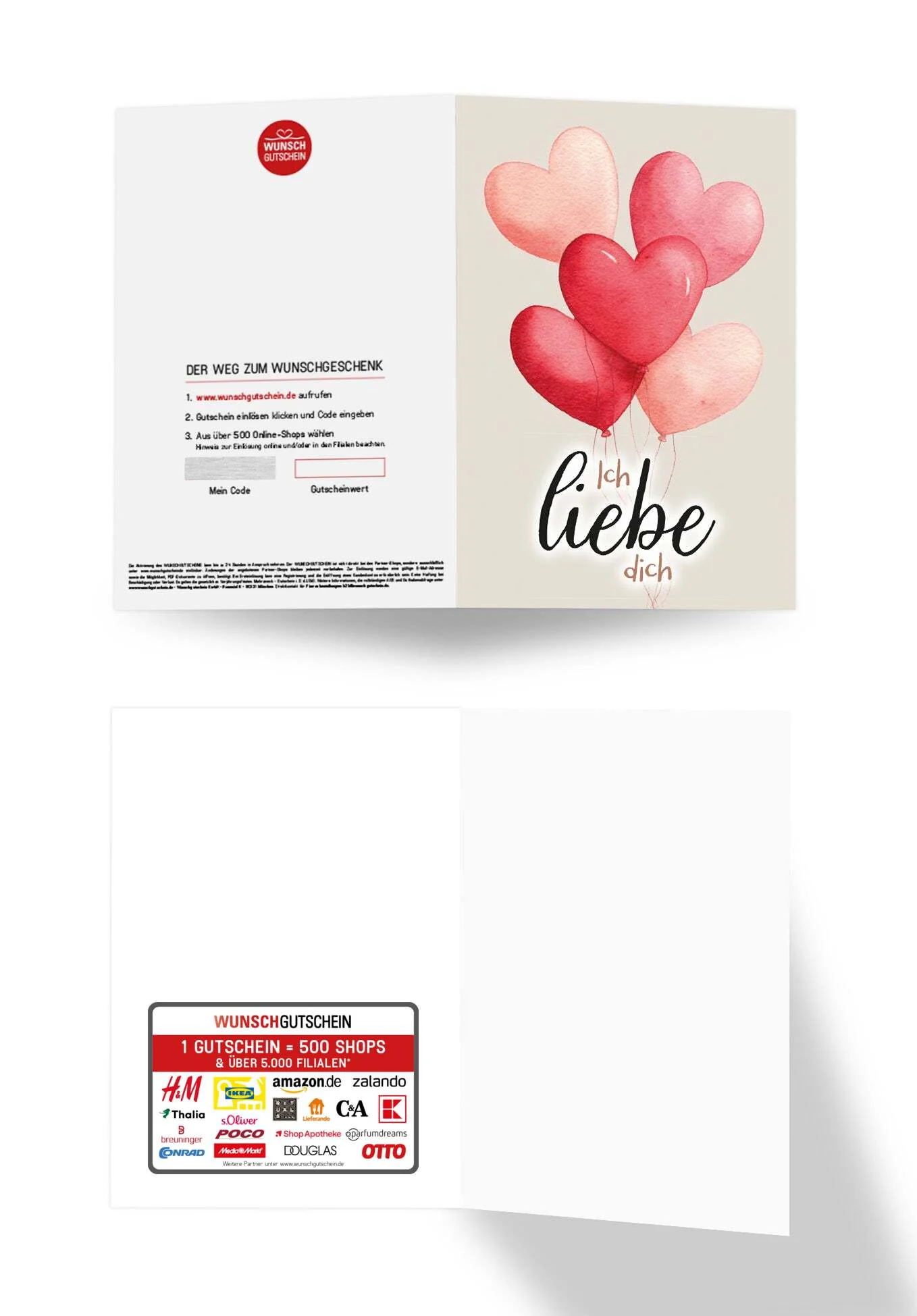 Ich liebe dich - Herzballons - Image 3