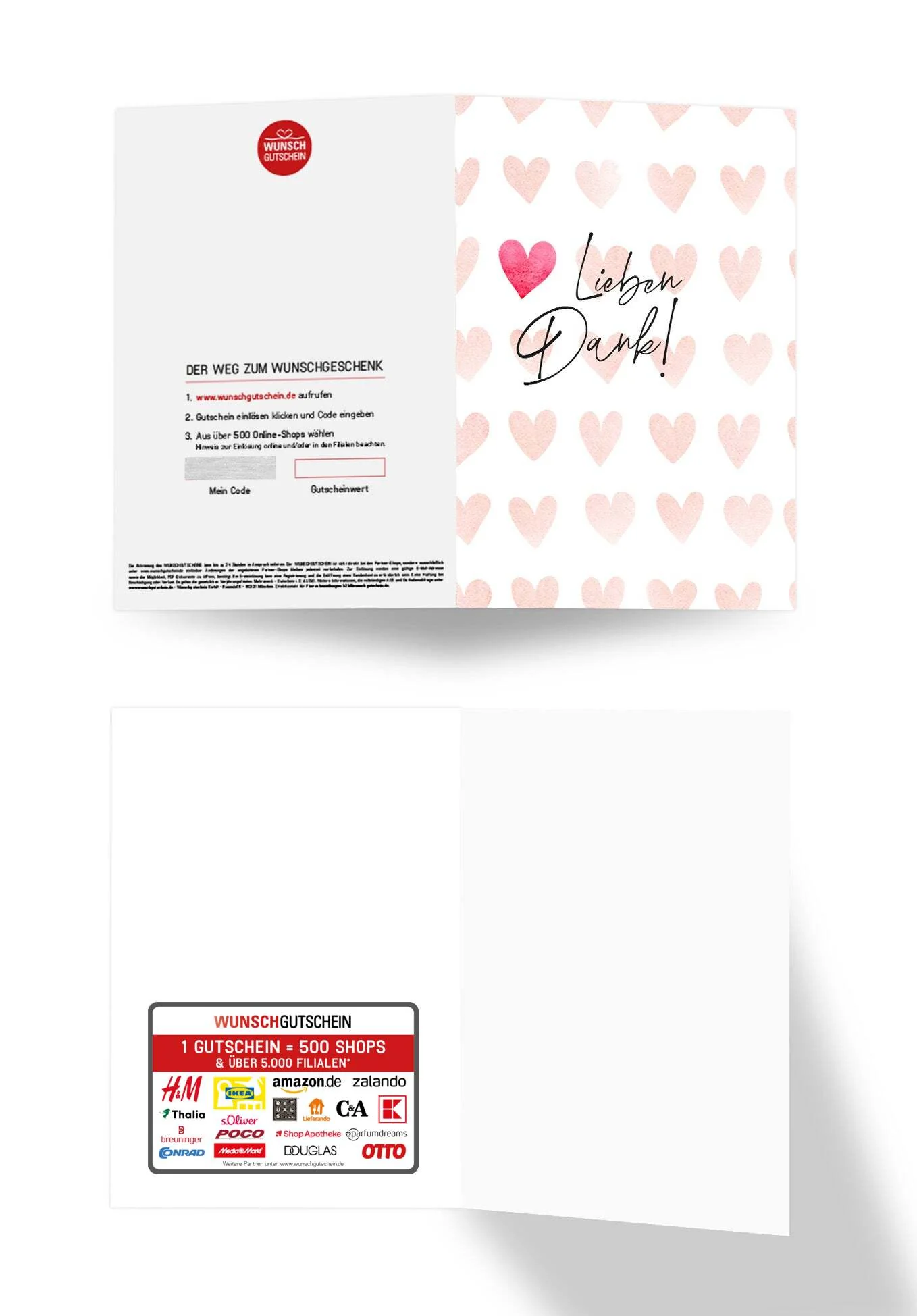 Lieben Dank - Herzen Aquarell PDF - Image 3