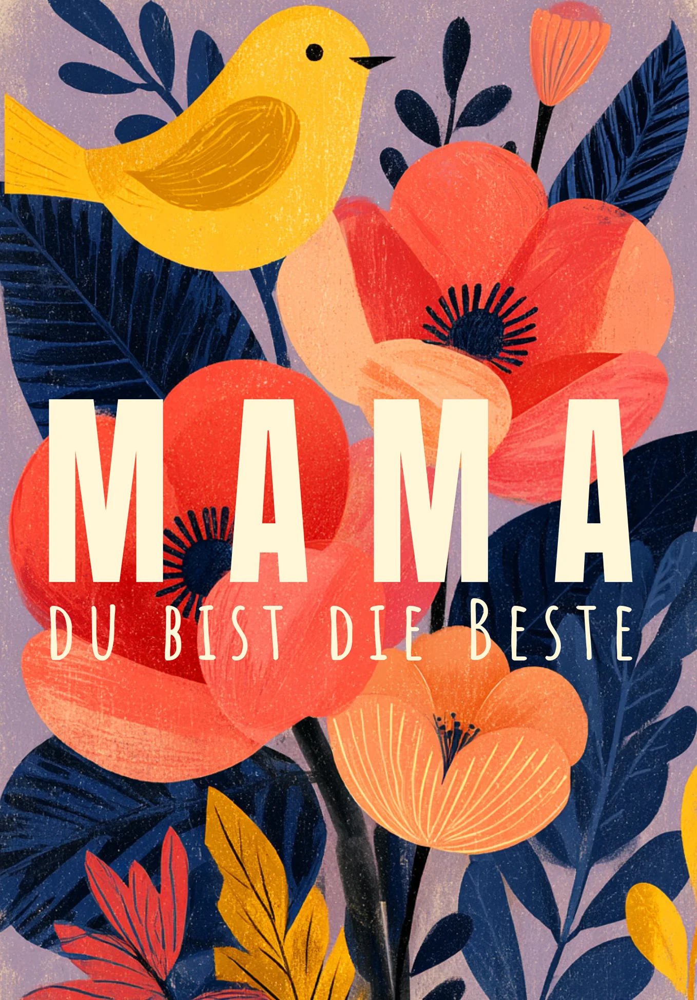 Mama du bist die Beste - Mohnblumen PDF - Image 2